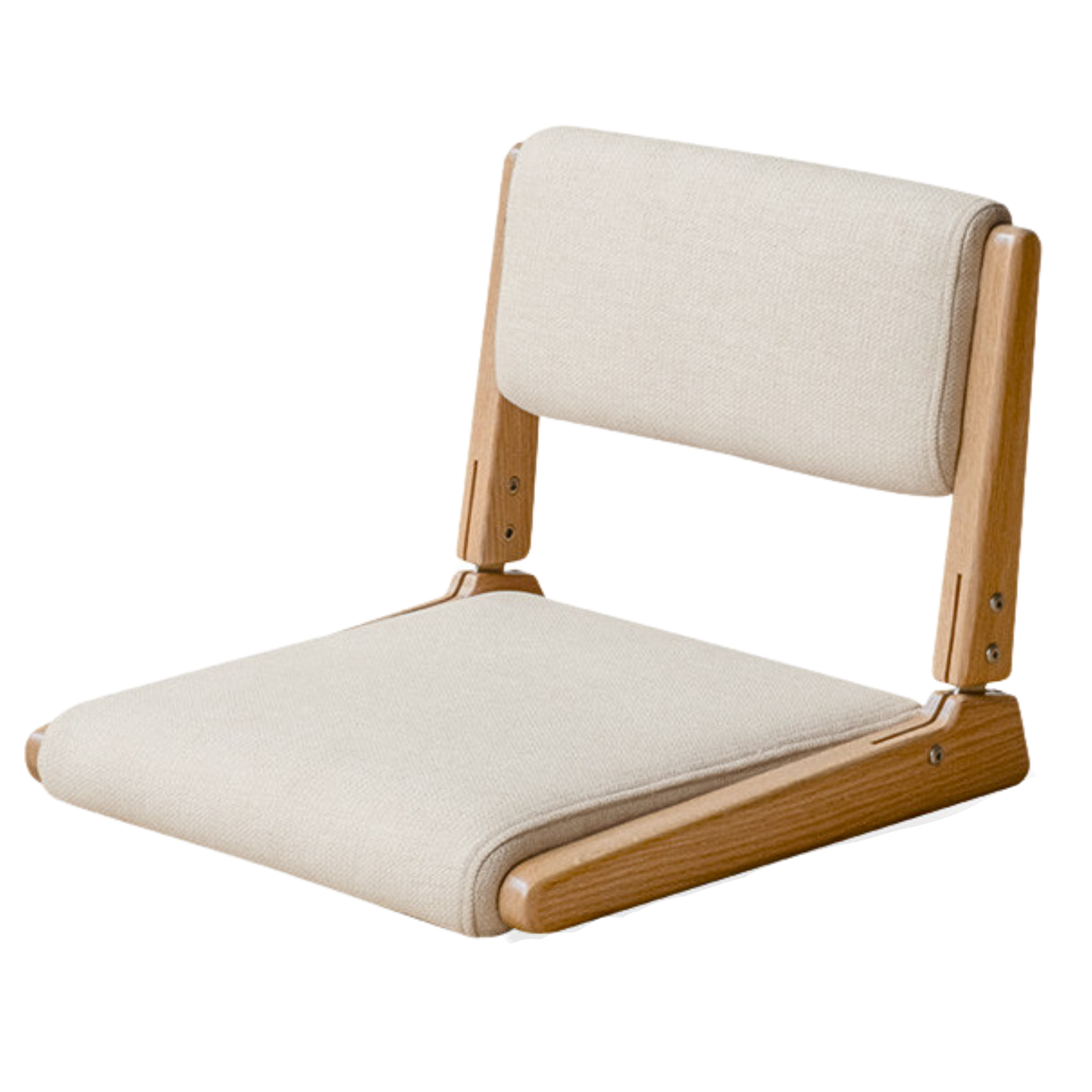 Oak Solid Wood Foldable Low Chair: