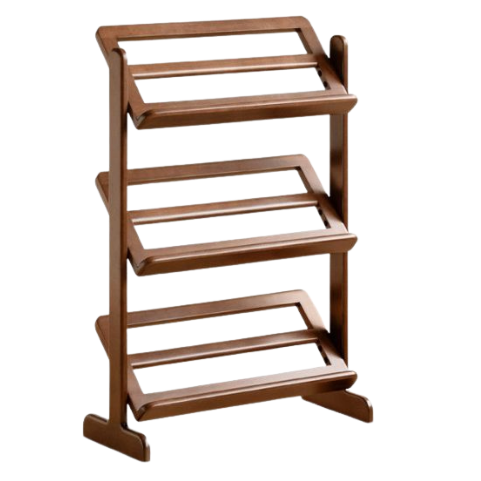 Beech Solid Wood Multi Tier Slim Entryway Storage Organizer