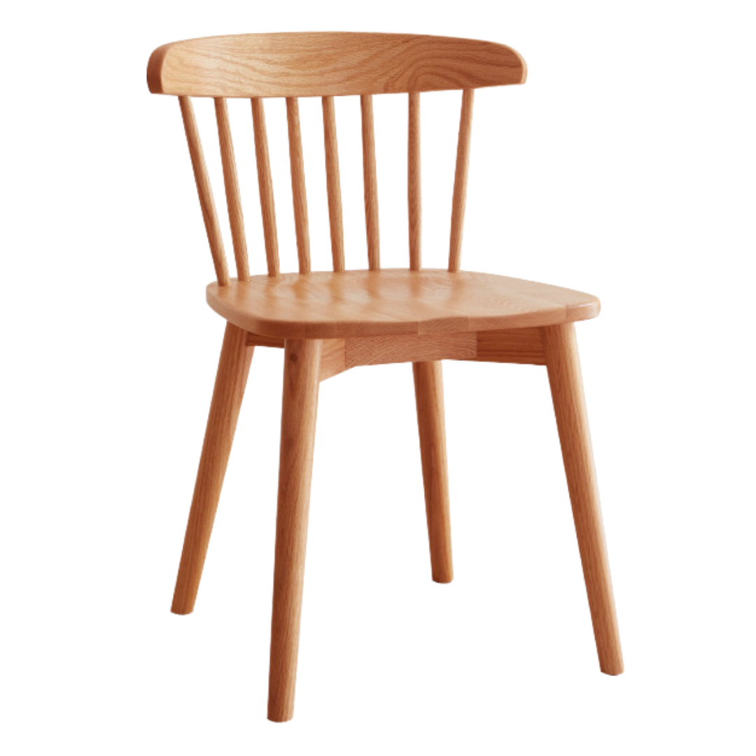 Oak, Cherry wood, Black Walnut Solid Wood 4 pcs set-Windsor Chair