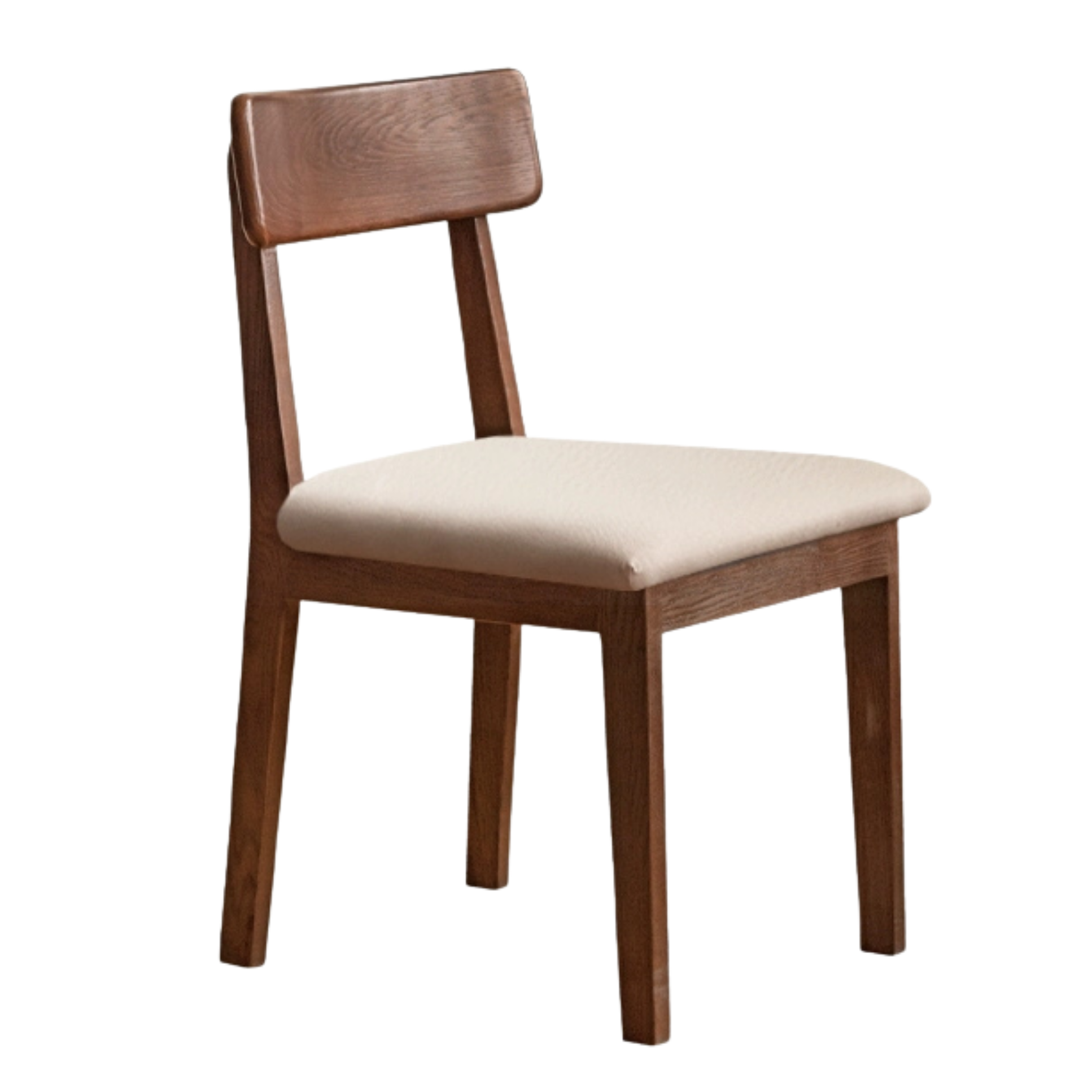 Set 4 pcs Black Walnut, Ash, Oak, Solid Rubberwood Chair