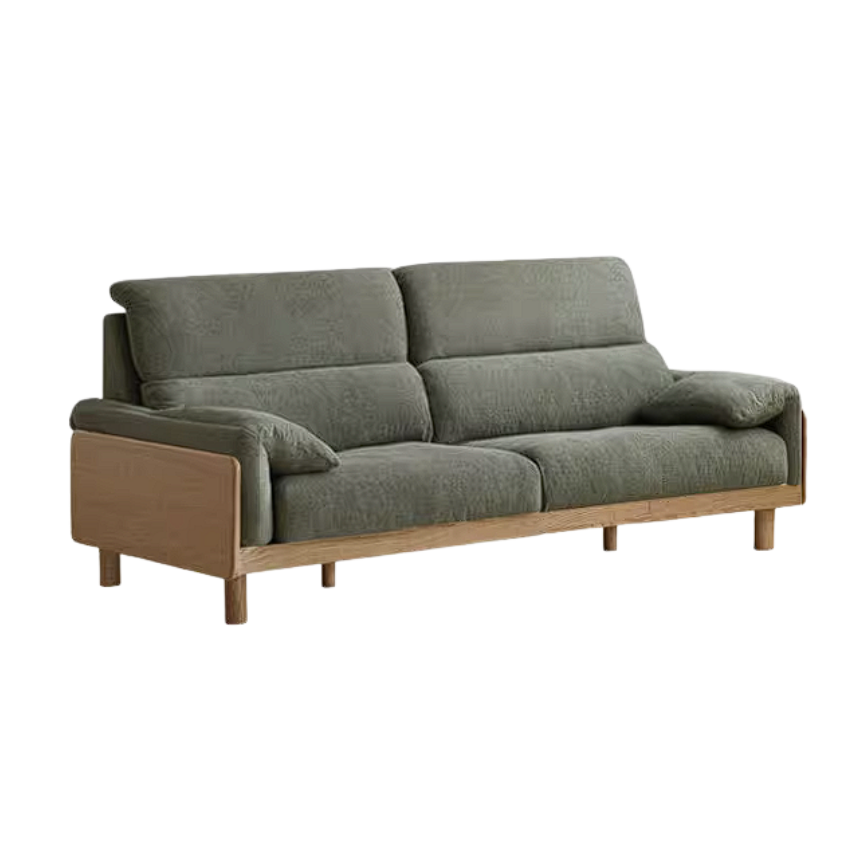Ash Solid Wood Sofa with Modern Casual Design