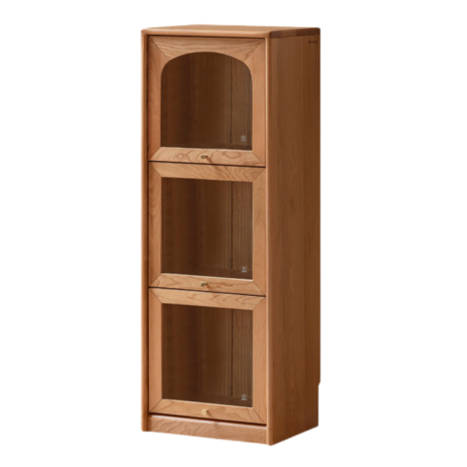 Cherry Solid Wood Ancient Style Floor Bookcase