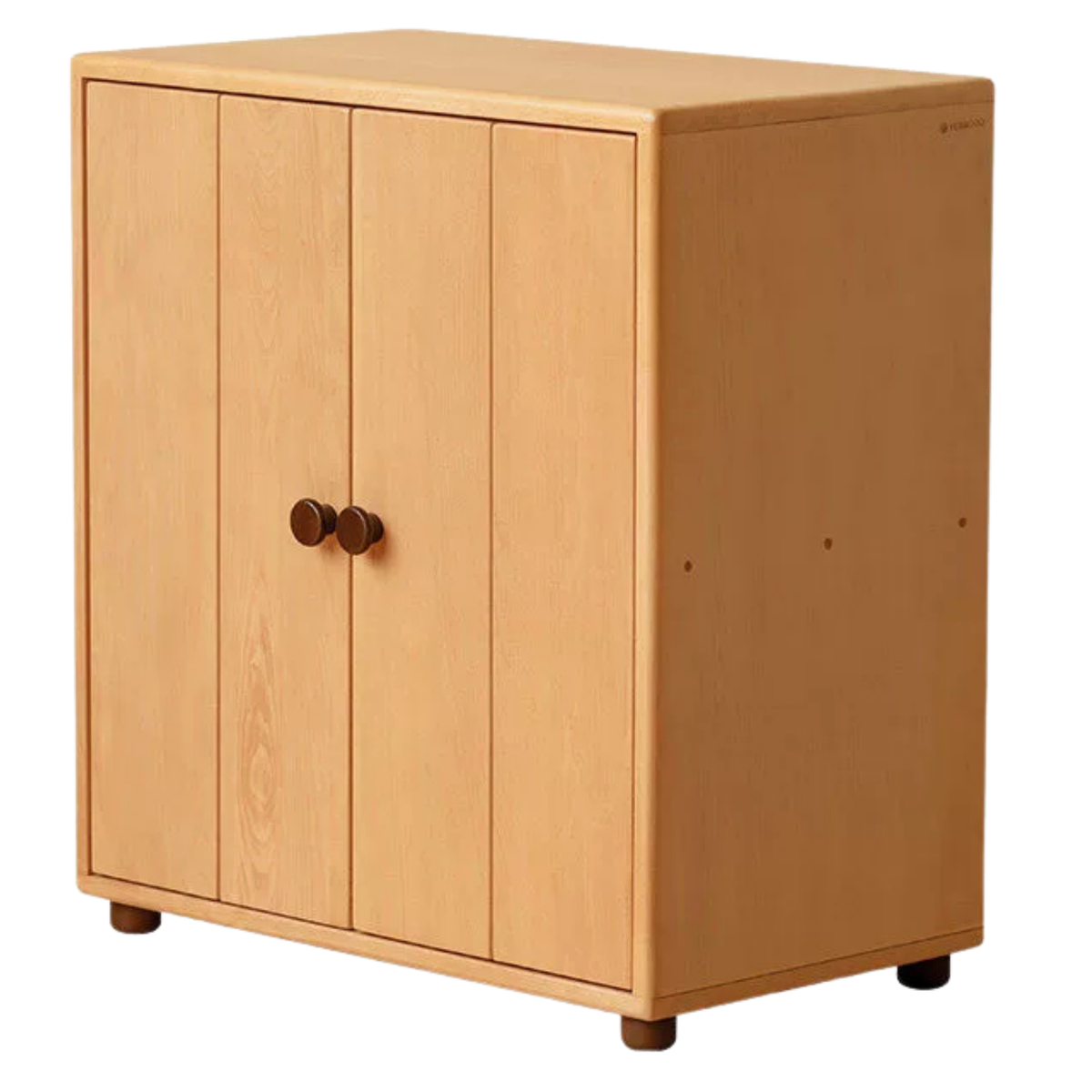 Beech, Solid Rubberwood Children's Bucket Cabinet