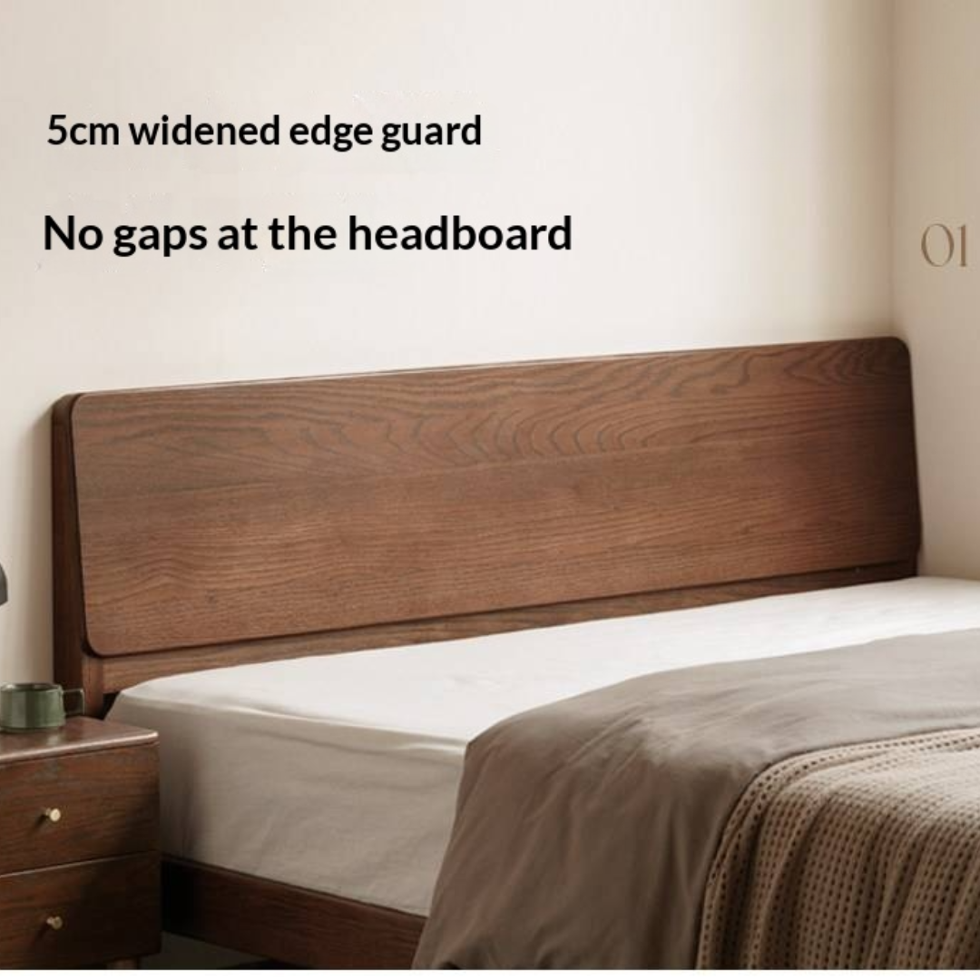 Oak Solid Wood Bed Modern