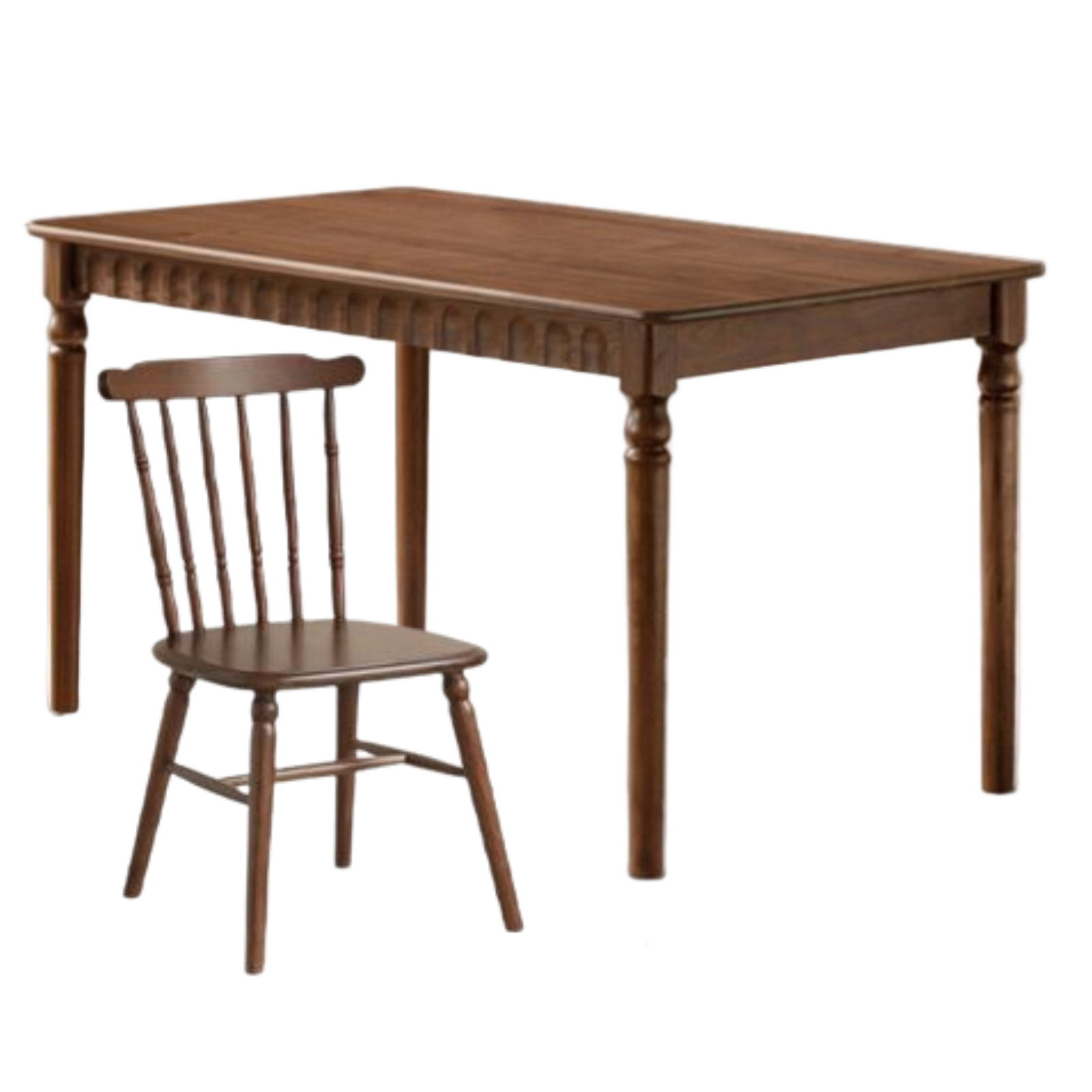 Black Walnut Solid Wood American Retro Style Dining Table