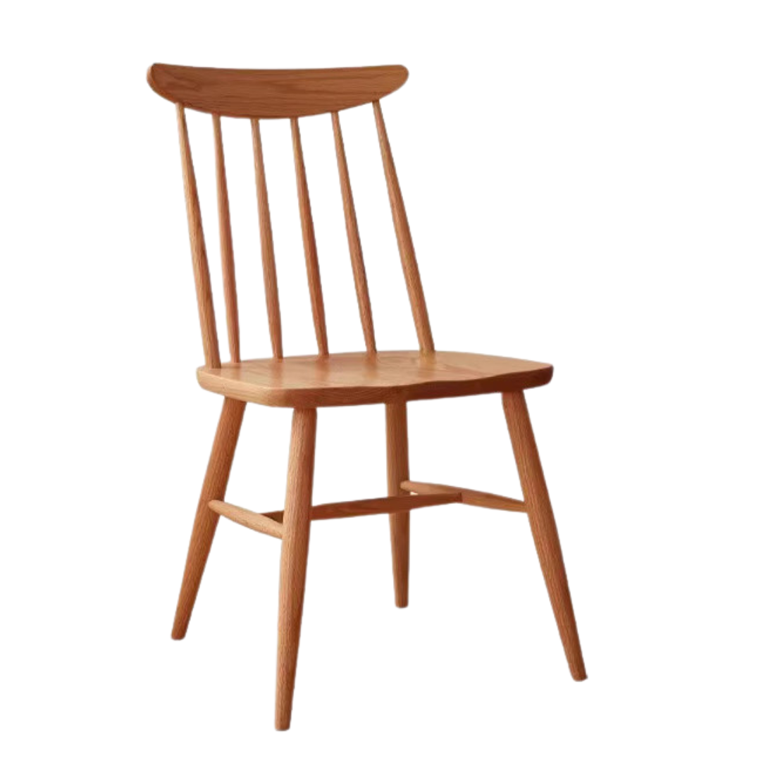 Cherry solid wood Windsor chair 2 pcs set