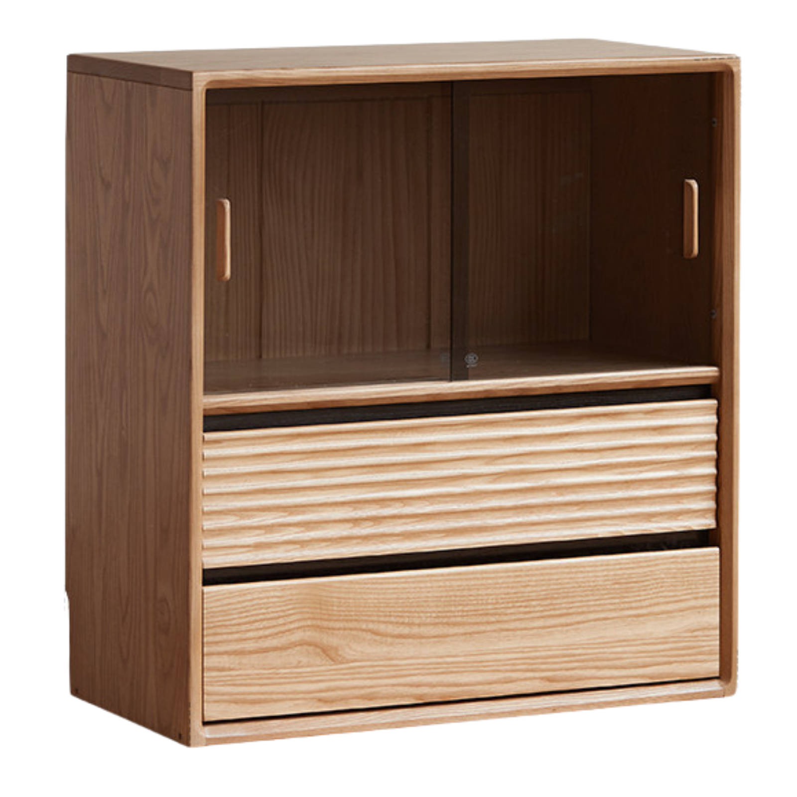 Ash, White Ash, Oak Solid Wood Combination Module Bookcase))
