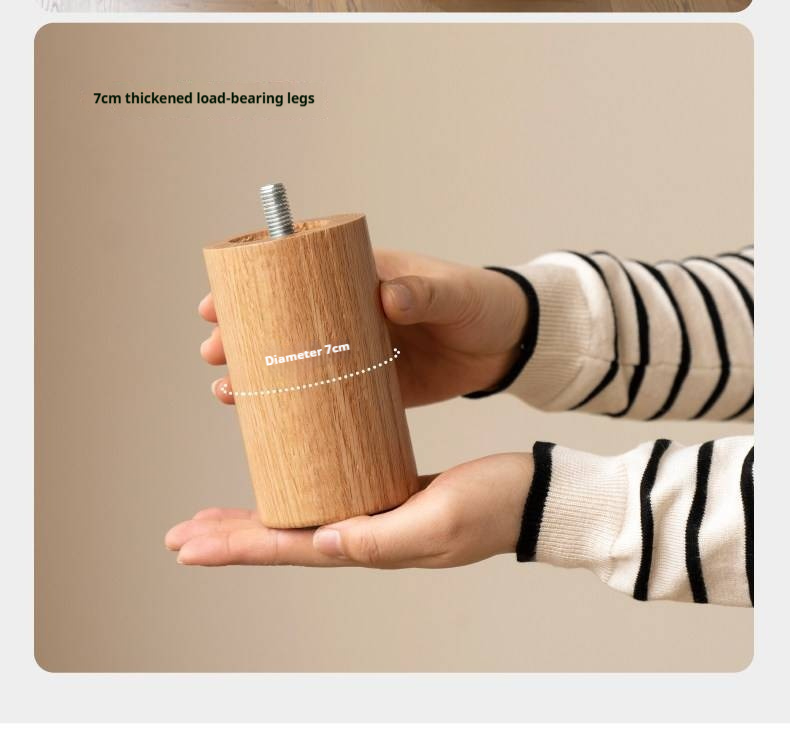 Oak Solid Wood Platform Bed — Headboard-Free, Drawer Storage, Simple Pull-Out Design