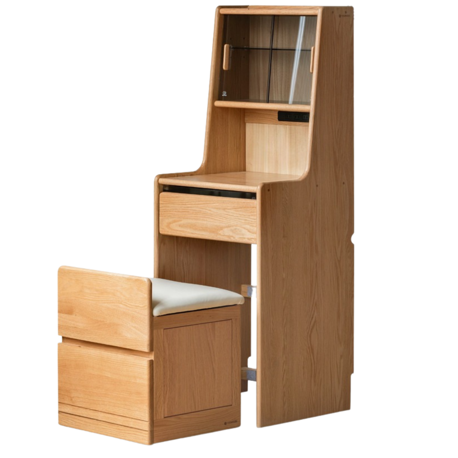 Oak Solid Wood Modern simple bedside dressing table