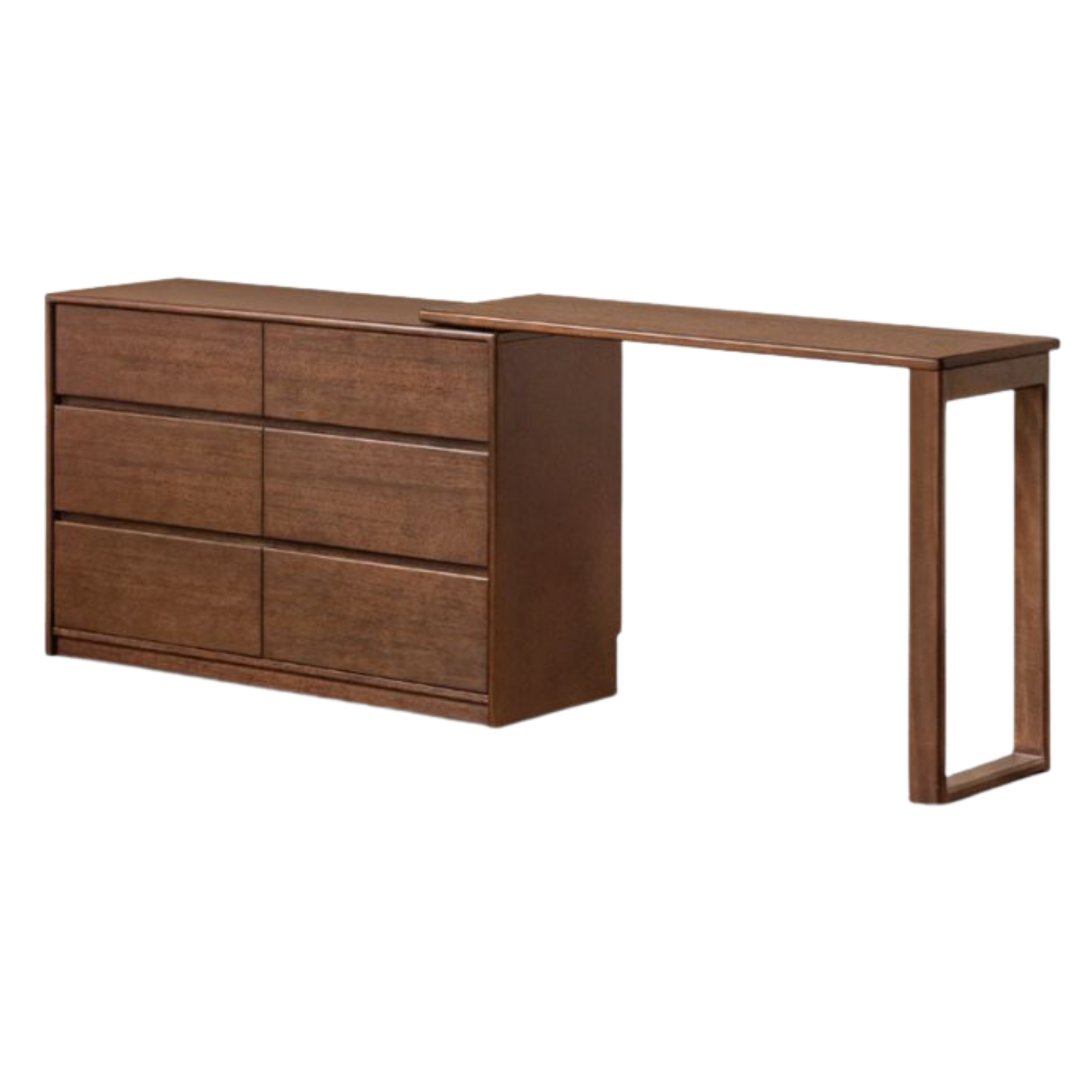 Solid Longan Hardwood Modern Minimalist Vanity Table