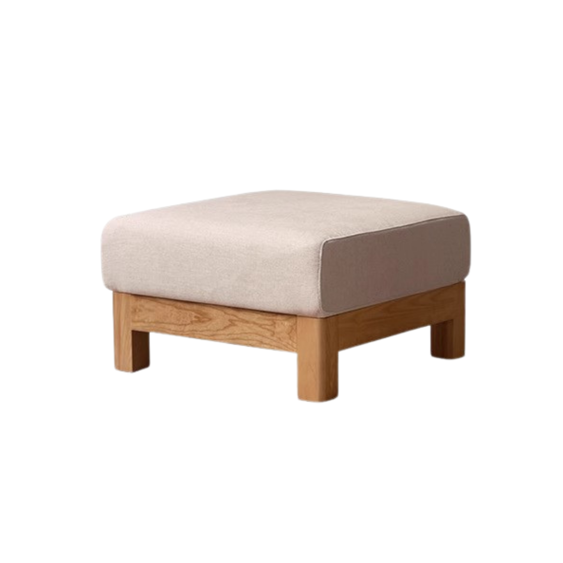 Oak, Ash, Poplar, Black Walnut Solid Wood Footstool Small Fabric Stool For Home
