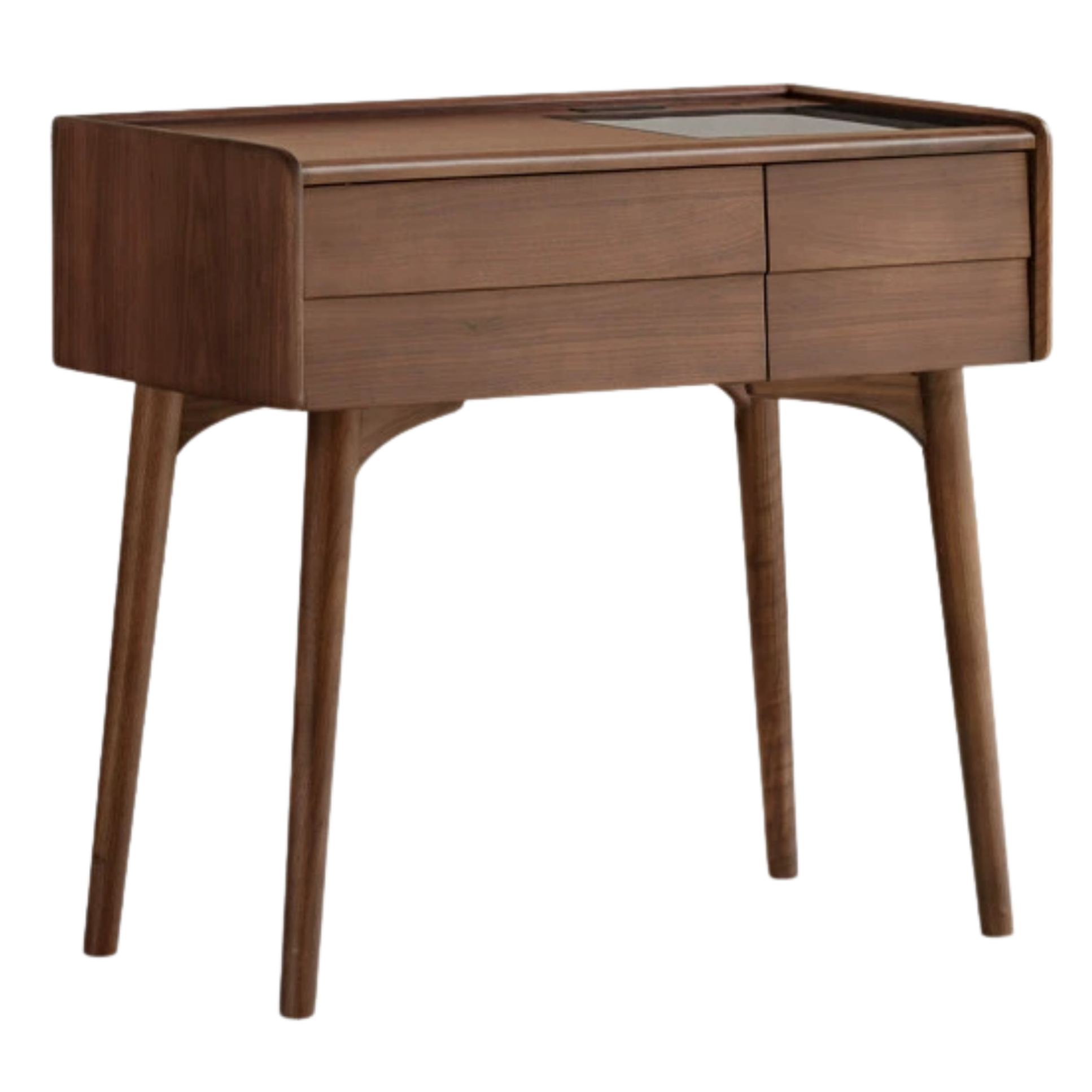 Black Walnut Solid Wood Italian Light Luxury Dressing Table