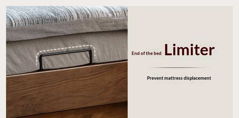 Black Walnut Solid Wood Genuine Leather Lift-Up Storage Bed with Tufted Headboard and LED Floating Base