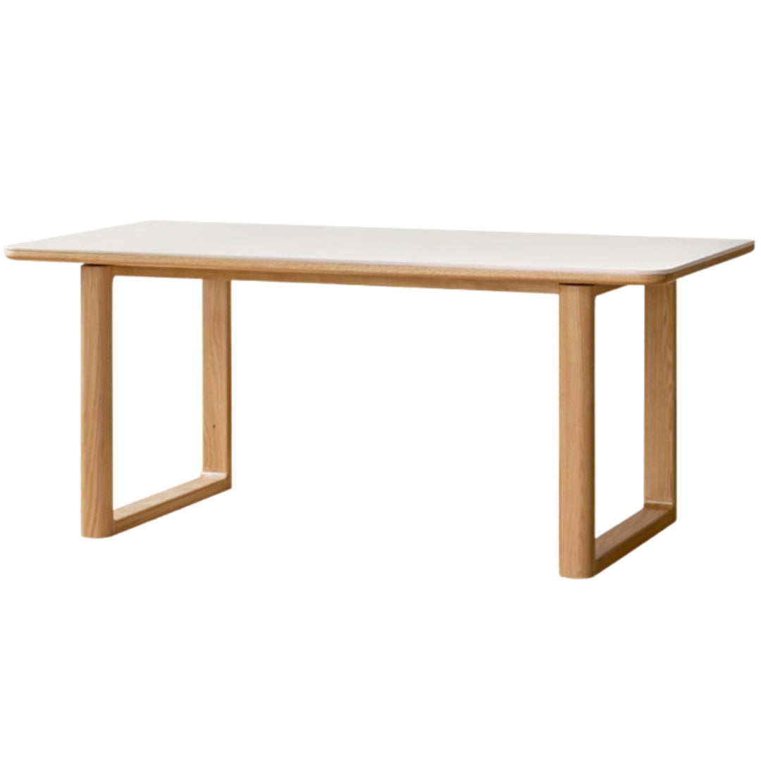Oak Solid Wood Rock Board Dining Table