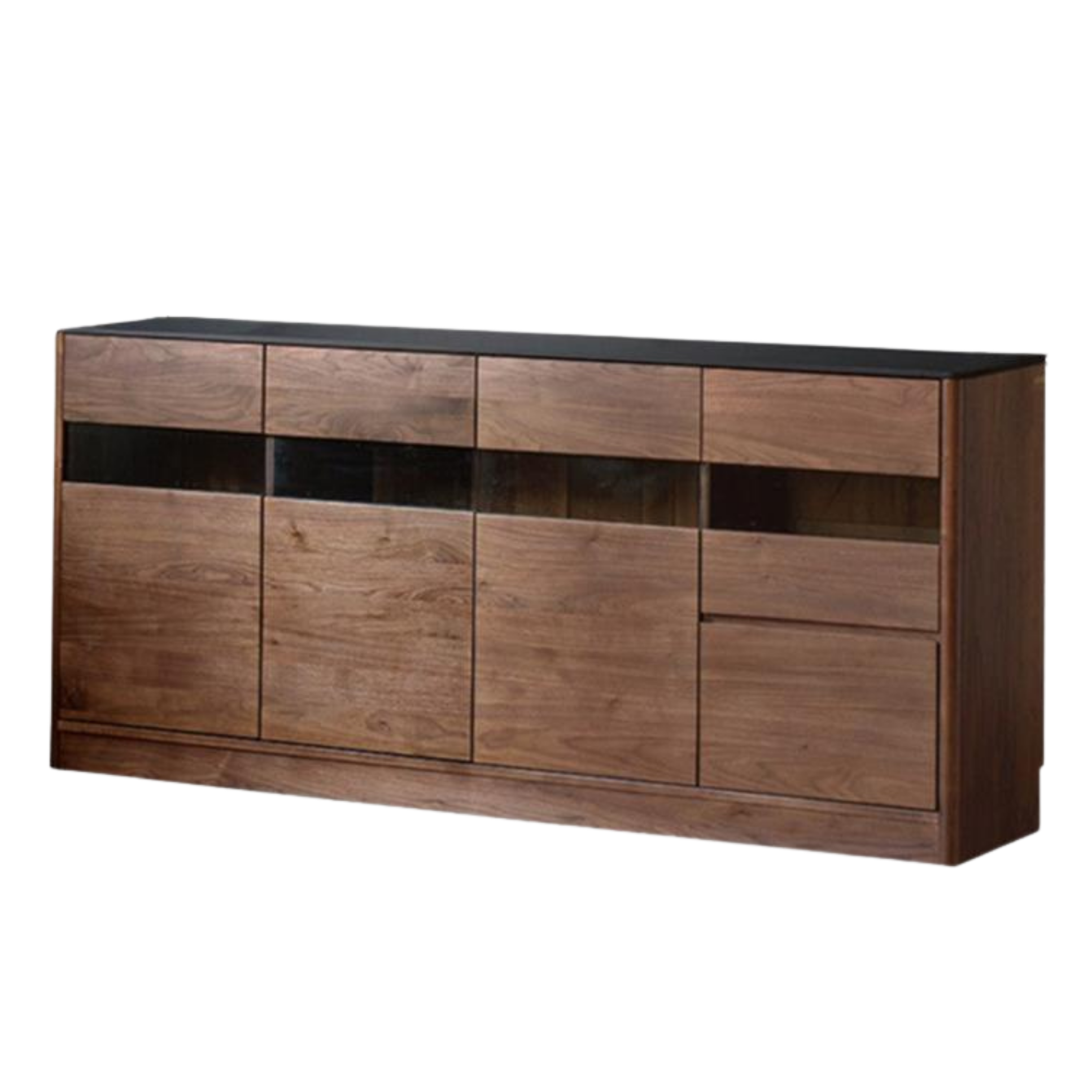 Black Walnut Solid Wood Rock Board Dining Sideboard