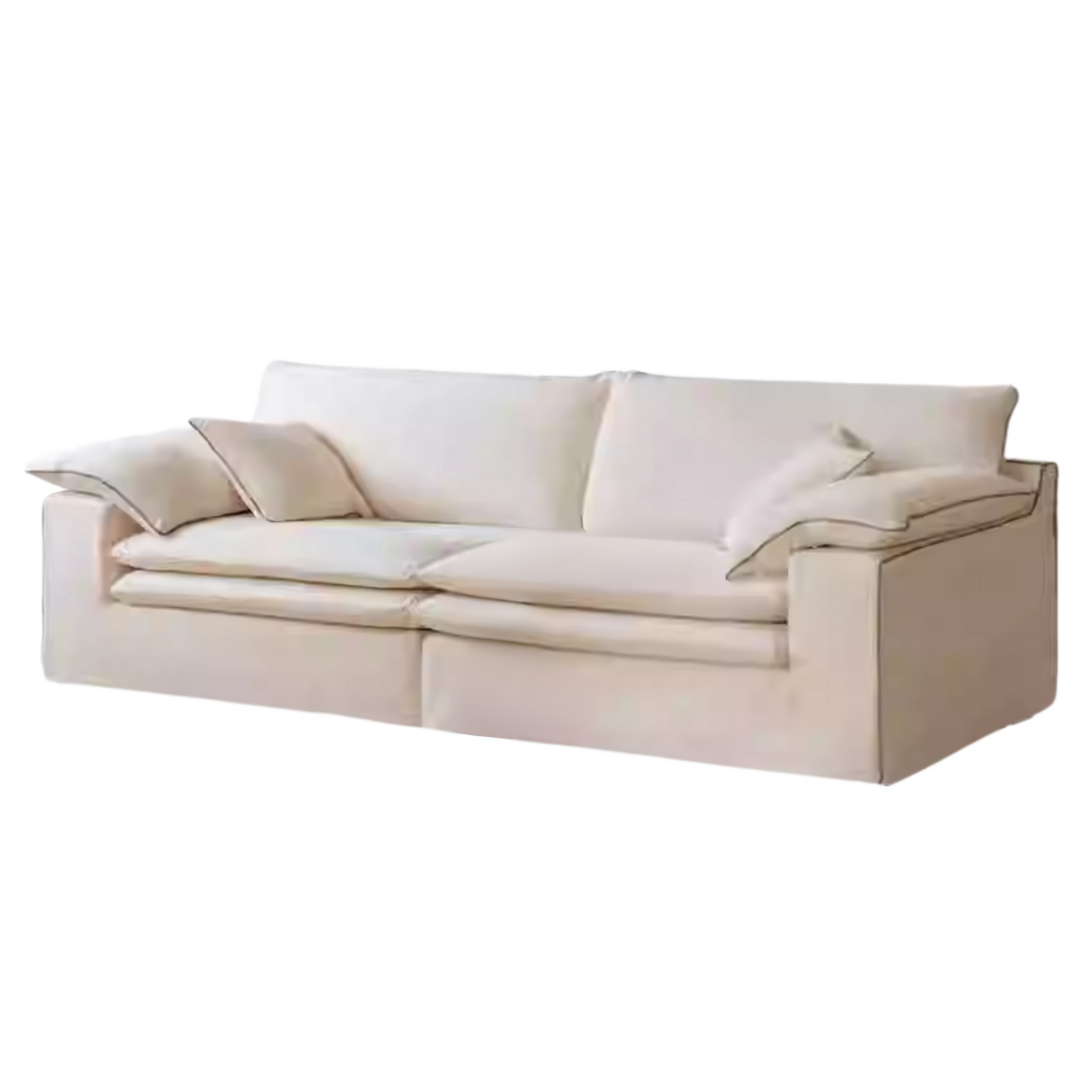 Cotton and Linen Sofa Wabi Sabi Style
