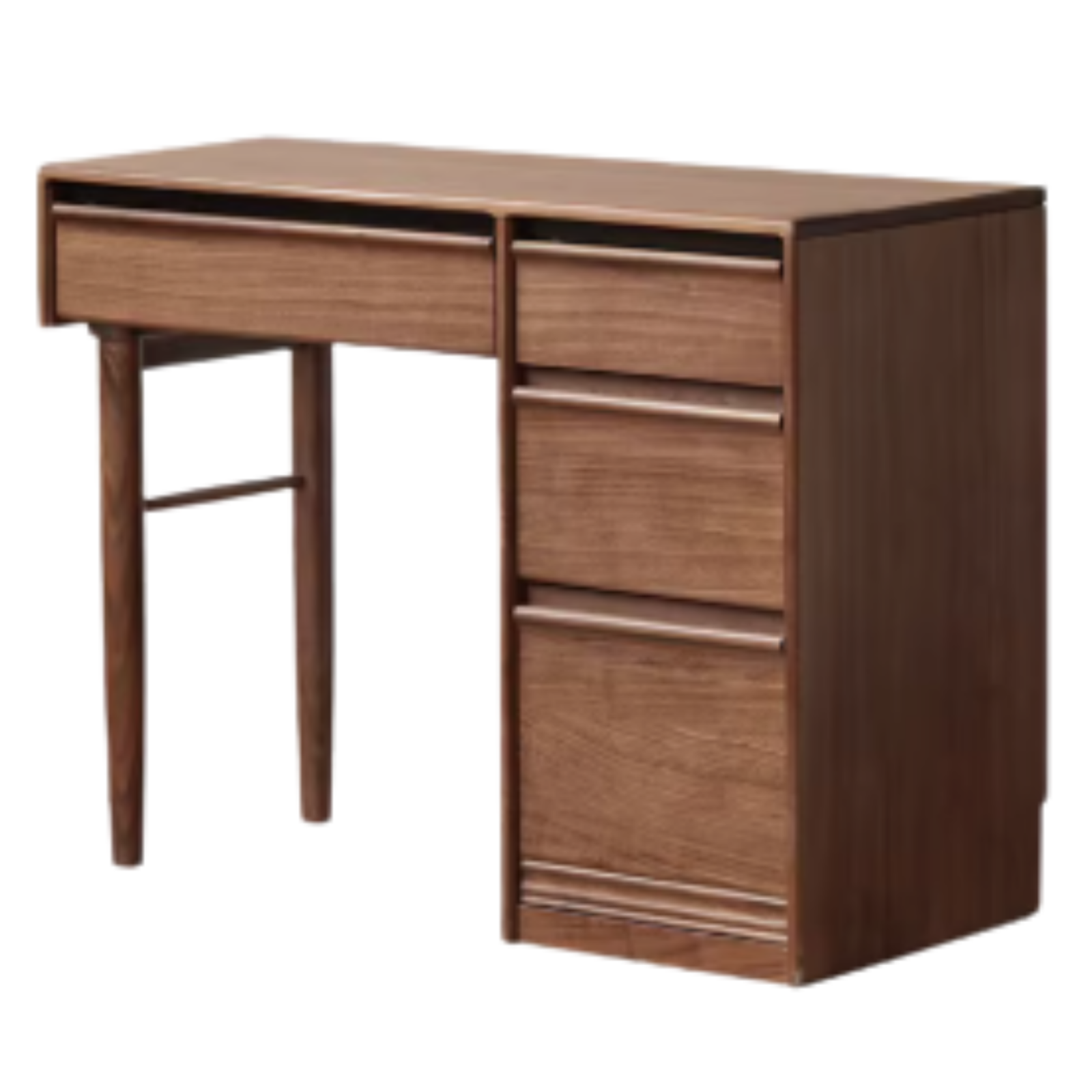 Black Walnut Solid Wood Light Luxury Vanity Table.