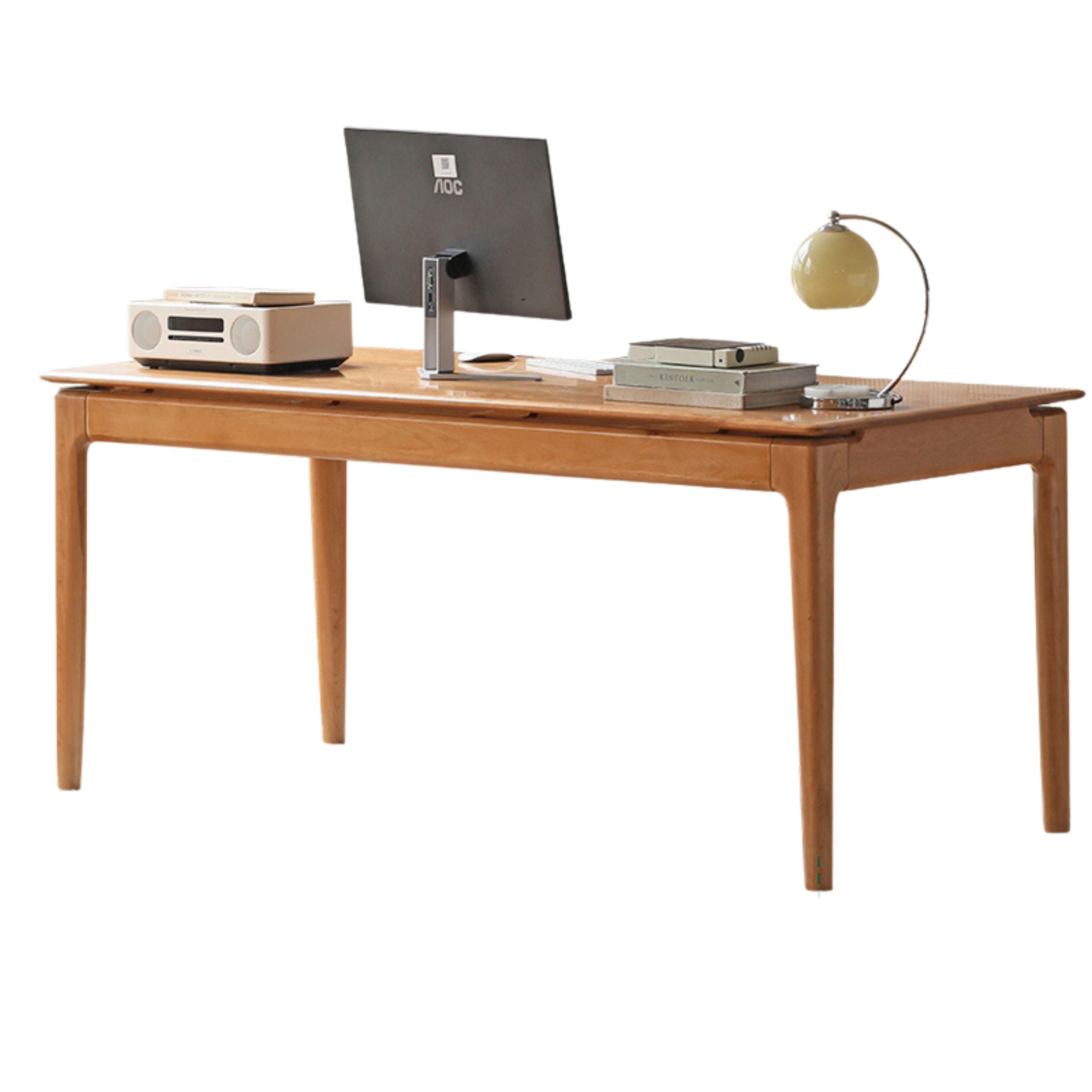 Cherry Solid Wood Large Desk Home Dining Table