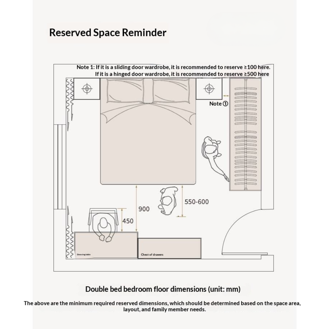Oak Solid Wood Bed Modern