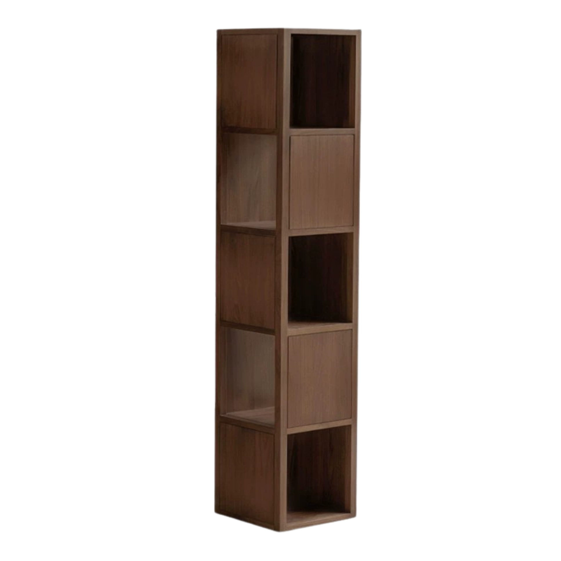Black Walnut, Oak Solid Wood Bookshelf