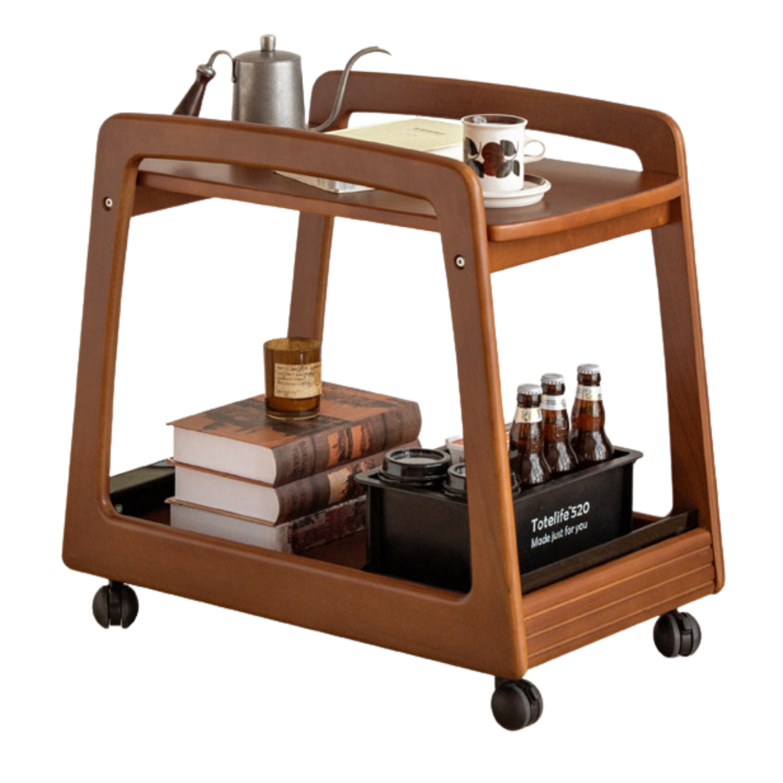 Poplar Solid Wood Antique Style Side Table