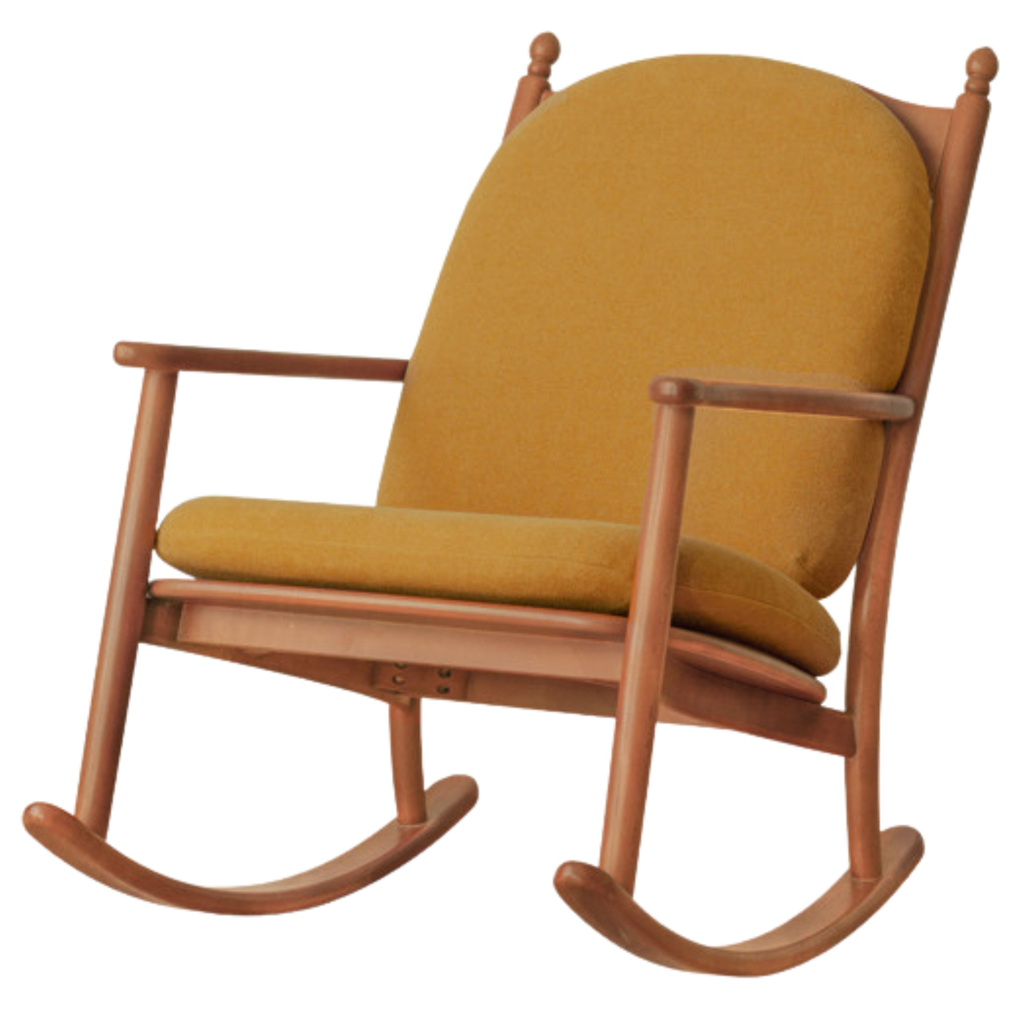 Beech Solid Wood Middle Ages Rocking Sofa Chair