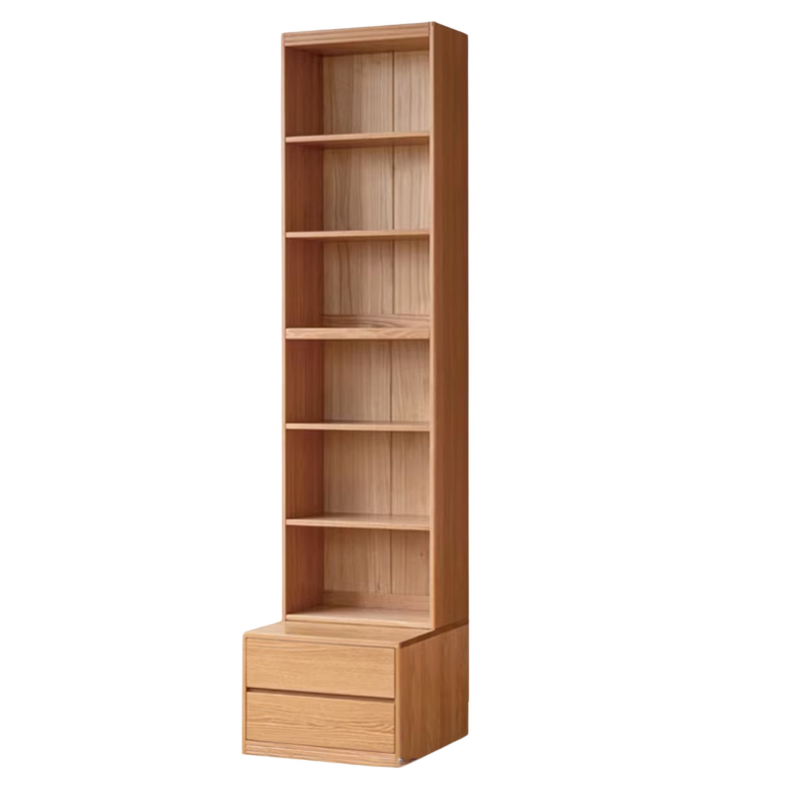 Ash, Oak Solid Wood Modern Combination Bookcase Integrated Card Seat