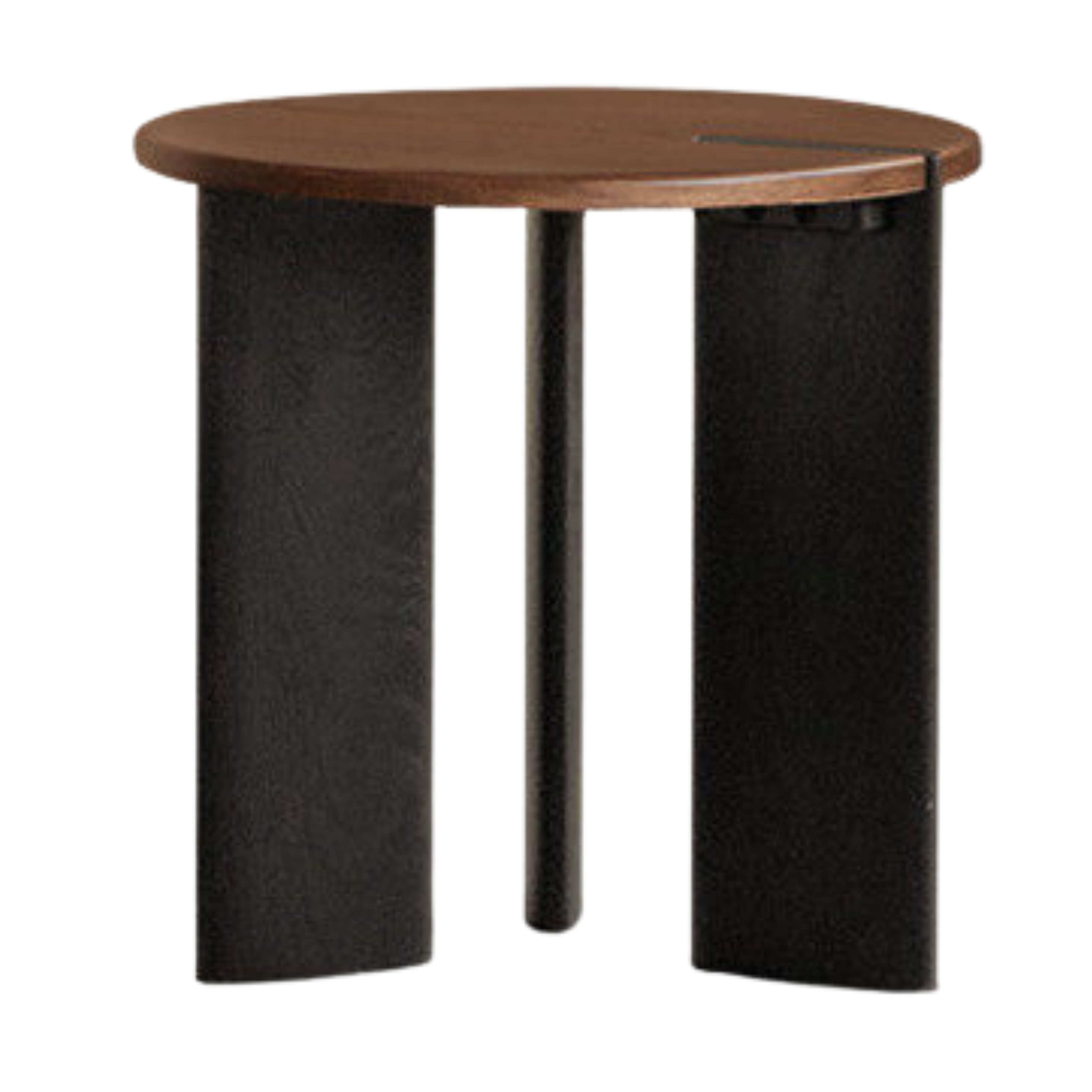 Sandalwood, Golden Pear Solid Wood Round Coffee Table with Italian Modern Design
