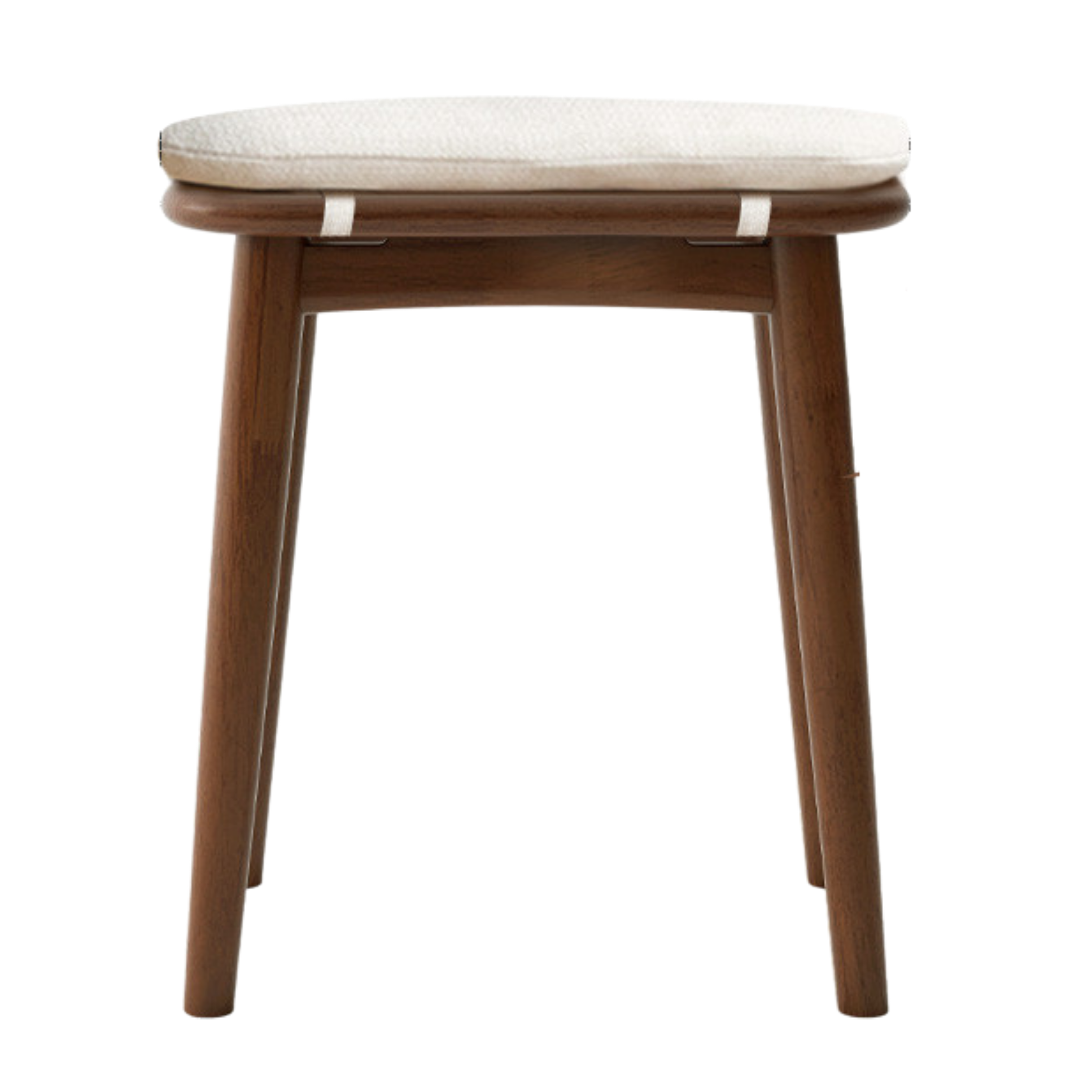 Black Walnut, Oak, Cherry, Sandalwood, Solid Rubberwood Light Luxury Makeup Stool