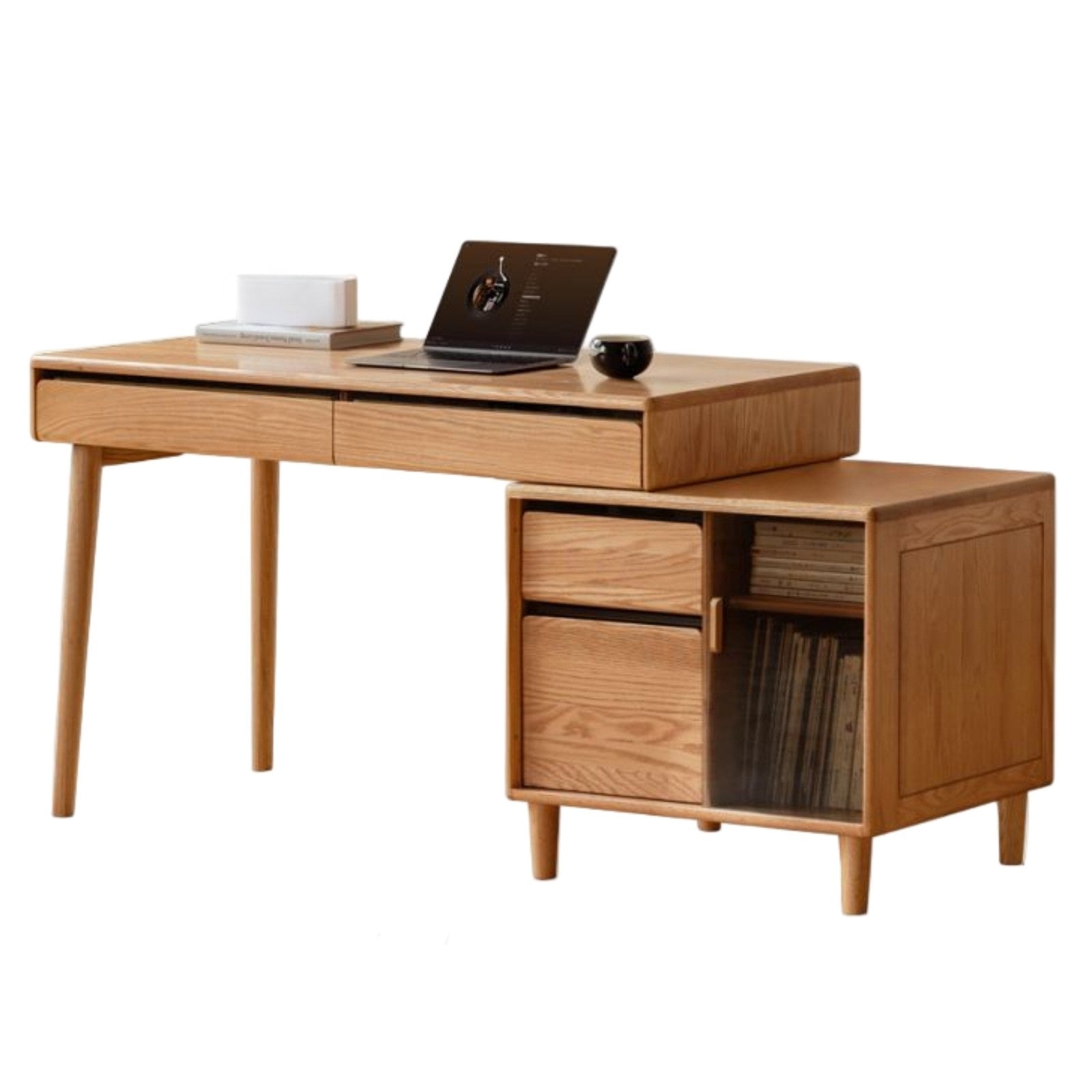 Oak Solid Wood Modern Office Desk