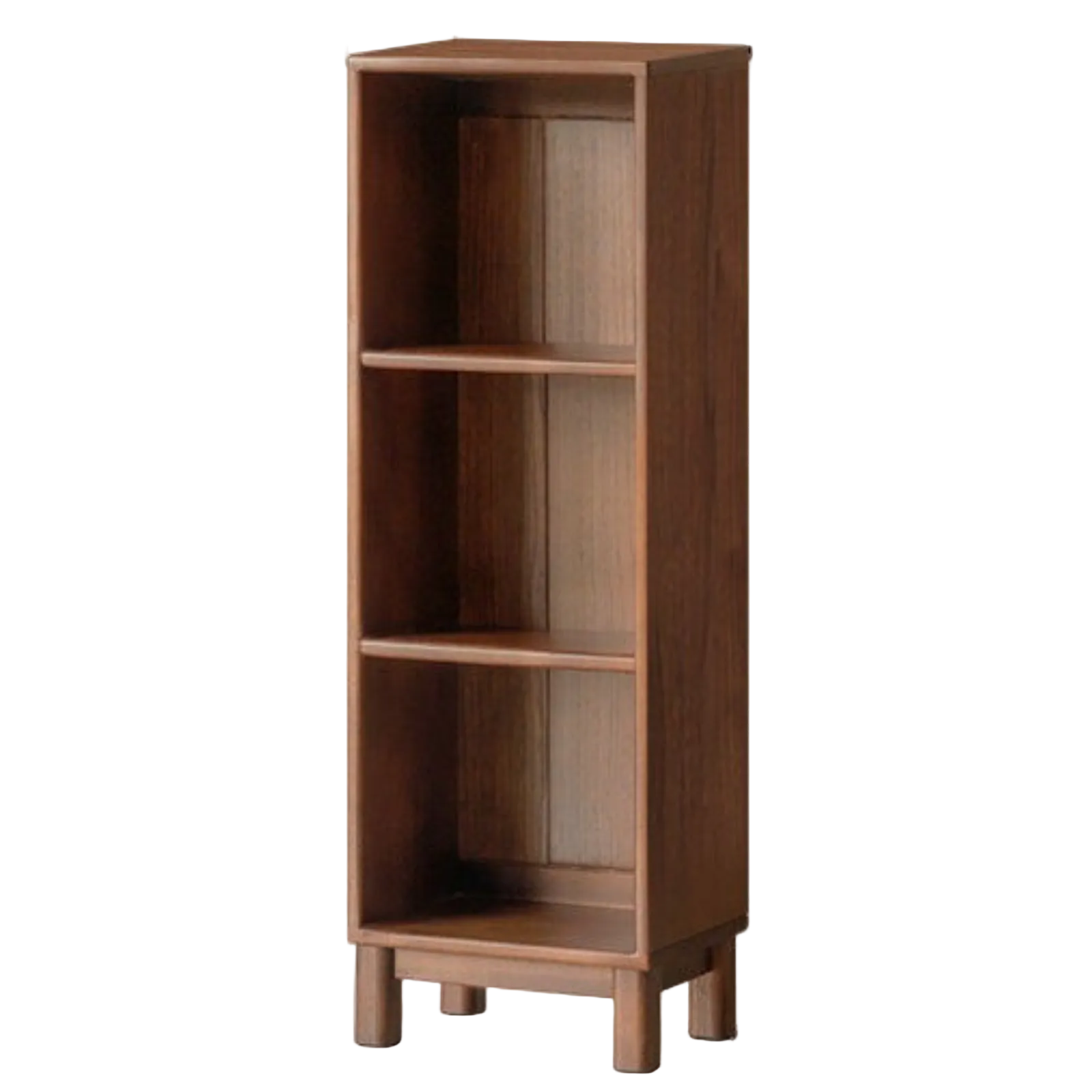 Black Walnut, Golden Sandalwood Solid Wood Light Luxury Style Bookshelf