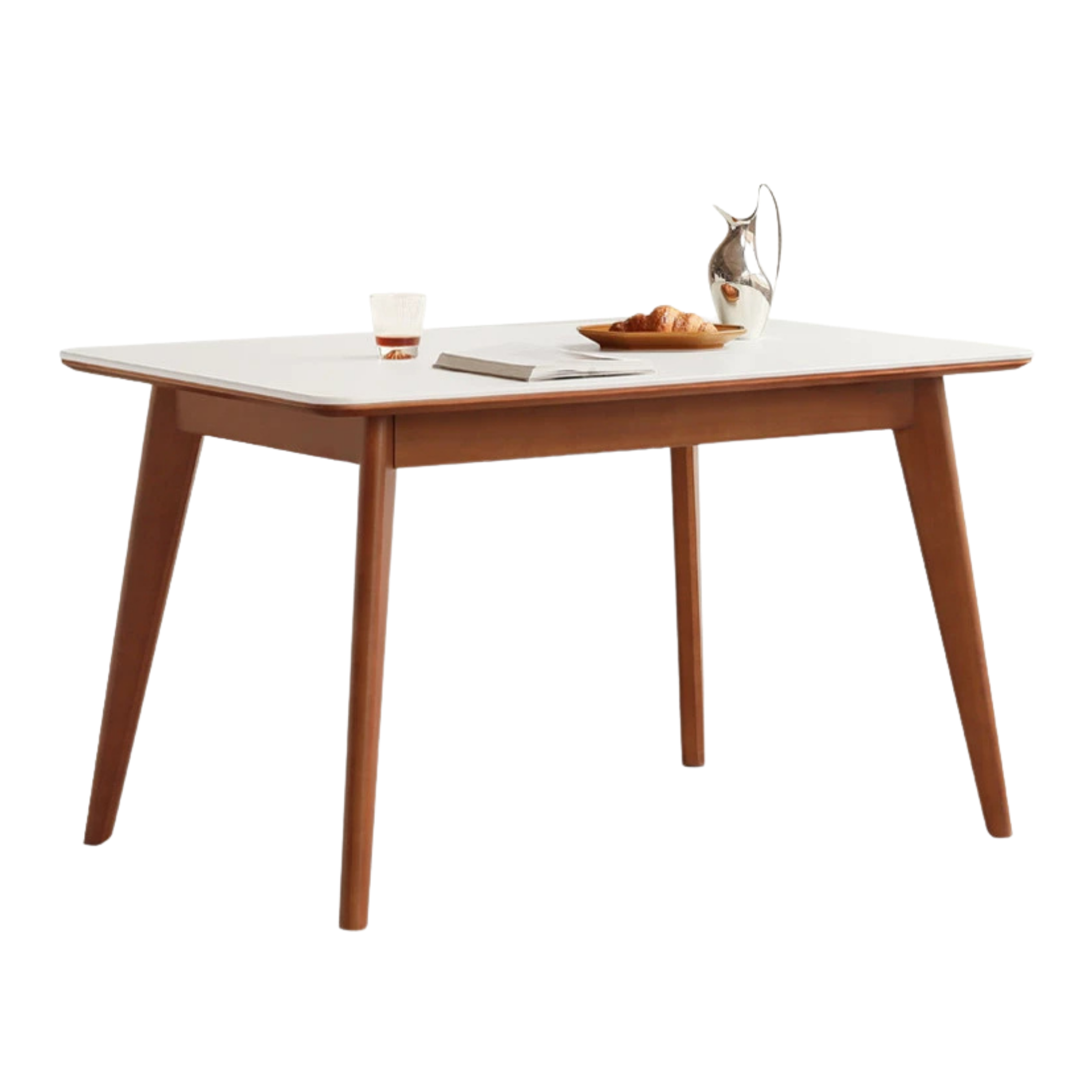 Tulipwood Solid Wood Retro Style Dining Table