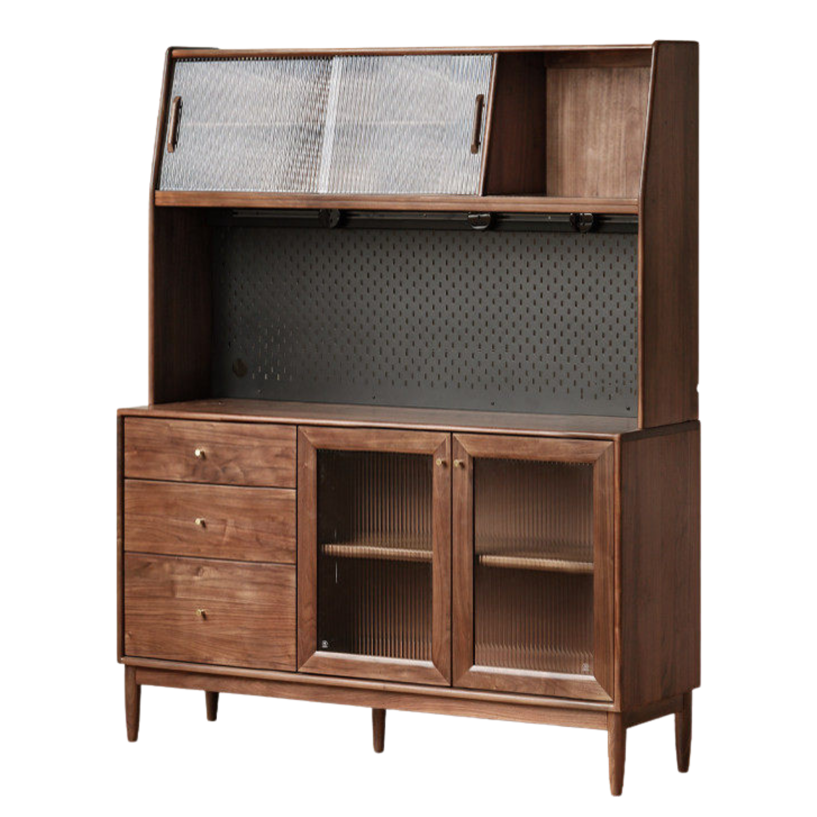 Black Walnut , South American Walnut, Catalpa Solid Wood Sideboard, Buffet Cabinet