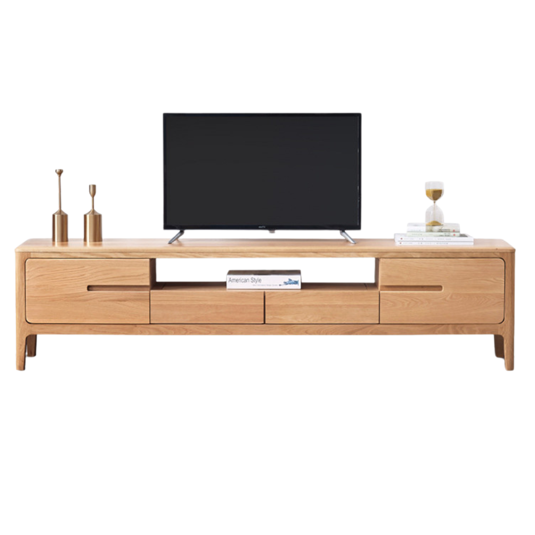 Oak Solid Wood TV Stand: