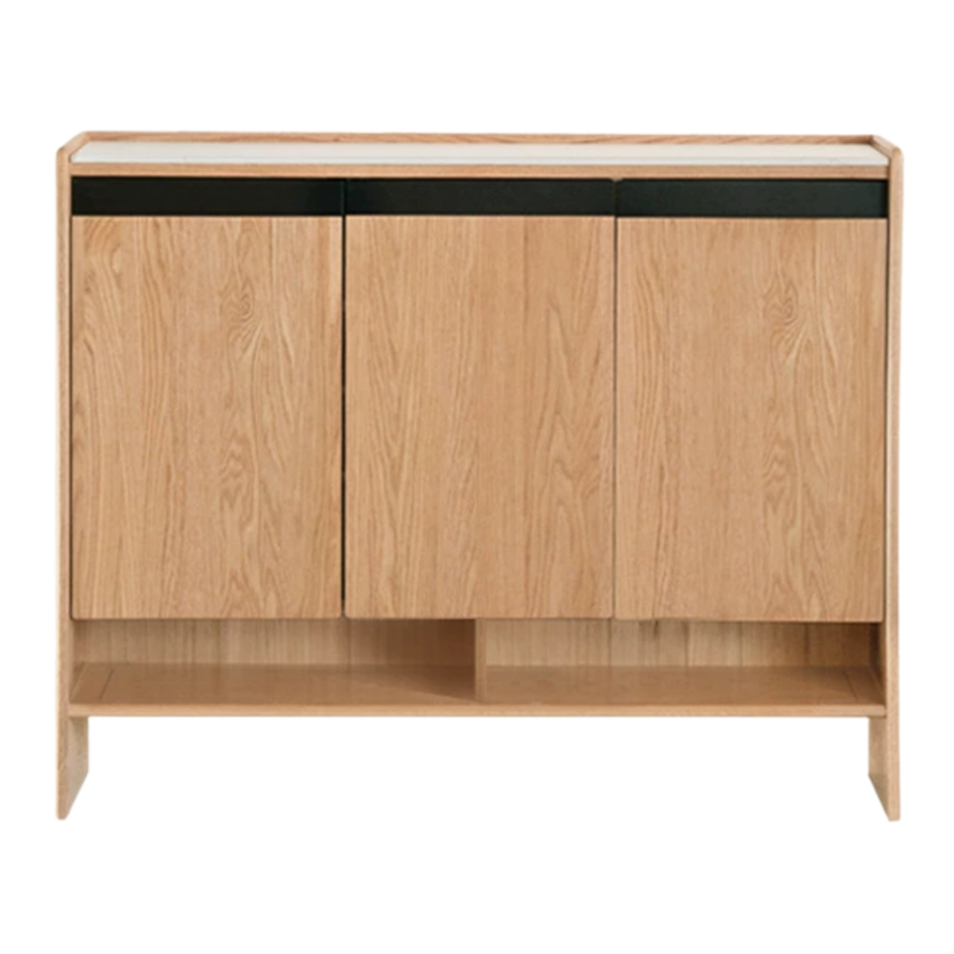 Oak Solid Wood Modern Shoe Cabinet