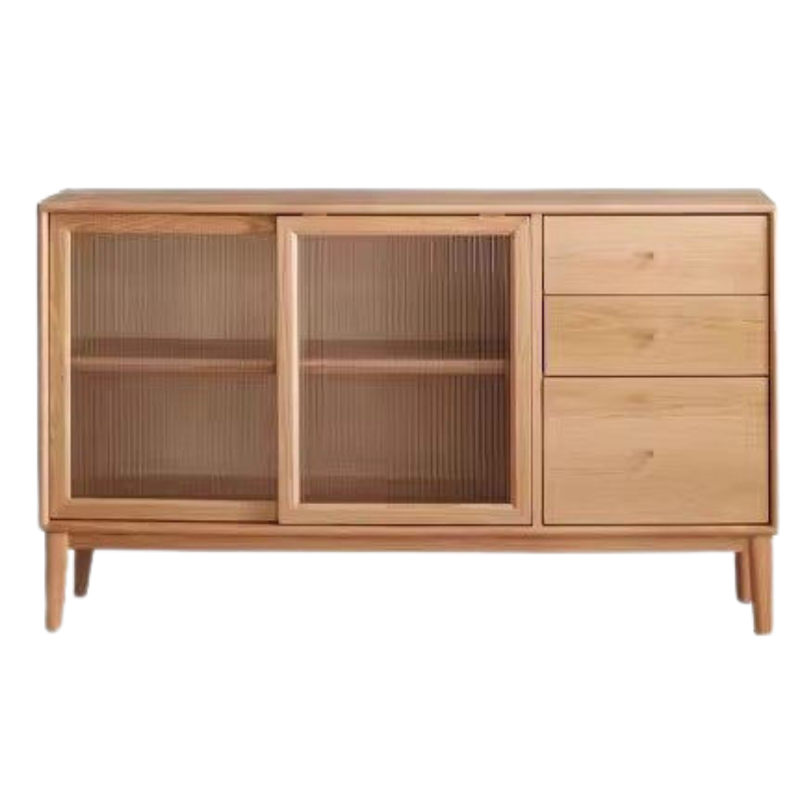Solid Rubberwood, Oak, Beech Solid Wood Buffet Cabinet, Sideboard