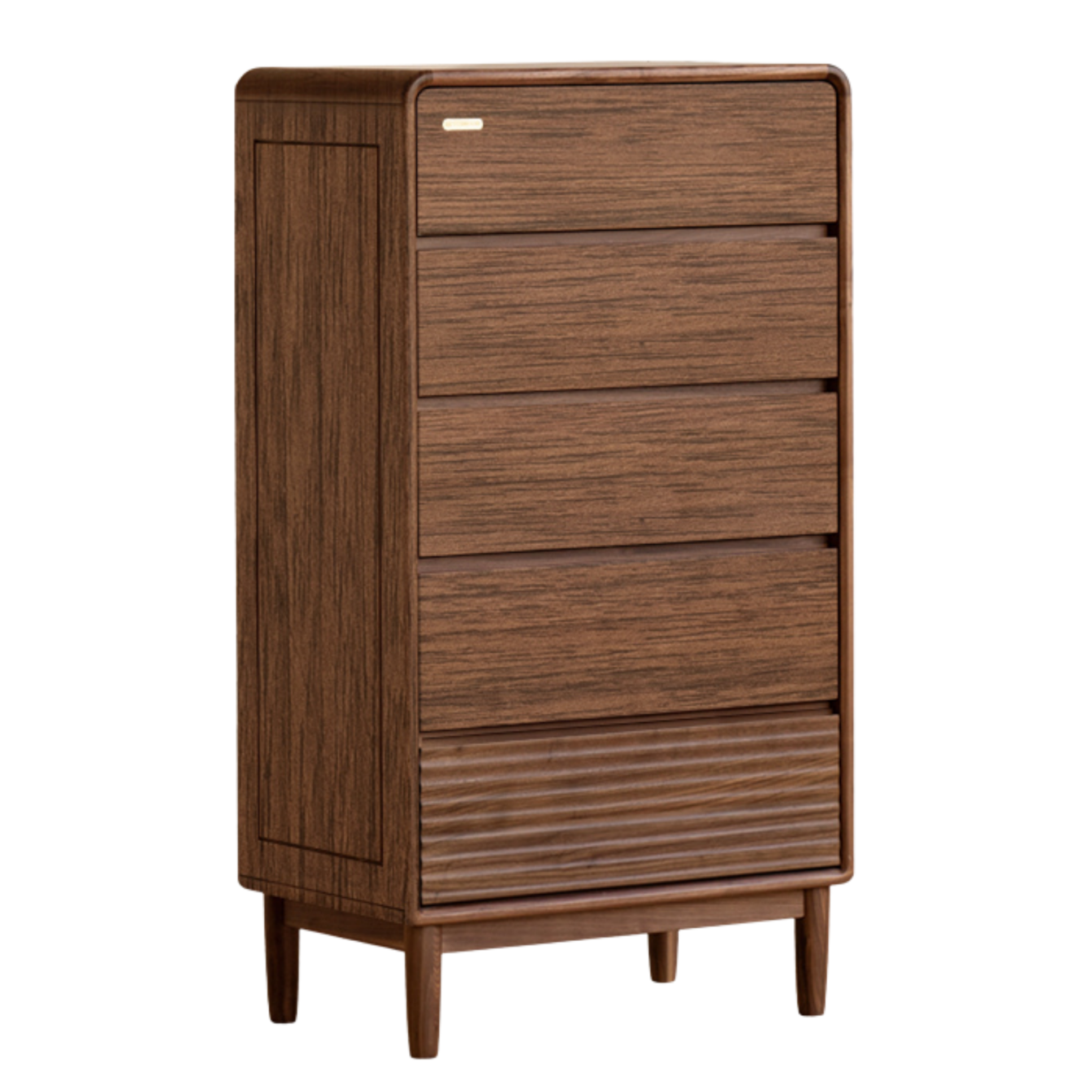 Black Walnut, Catalpa Solid Wood Drawer Storage Cabinet