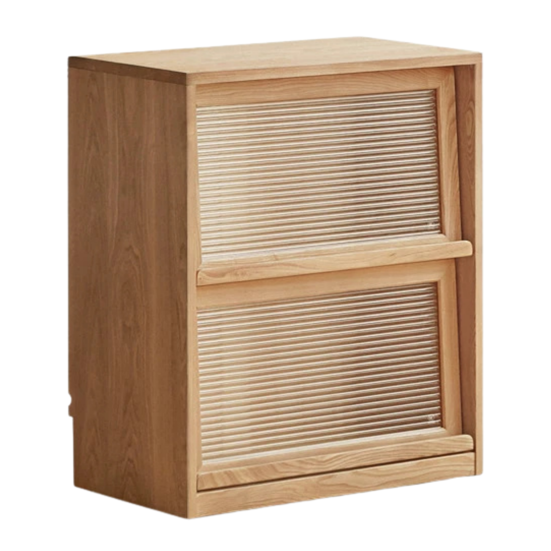 Ash Solid Wood Bookcase Storage Cabinet