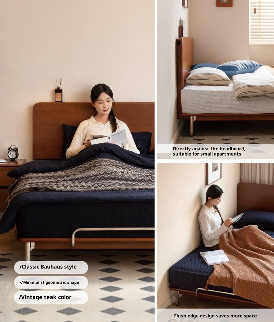 Poplar Solid Wood Bedroom Vintage Style Combination Set