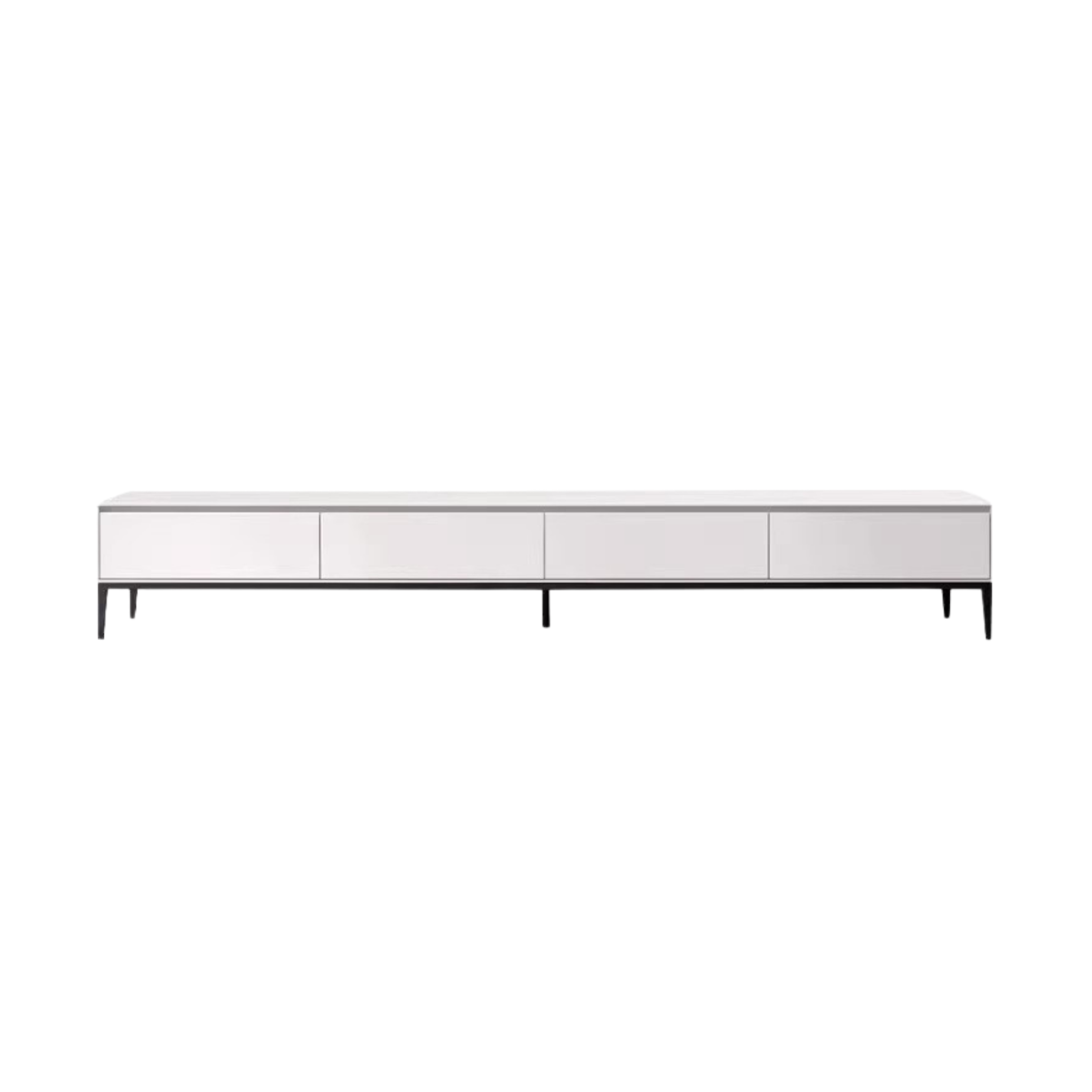 Poplar Solid Wood Cream Style TV Cabinet