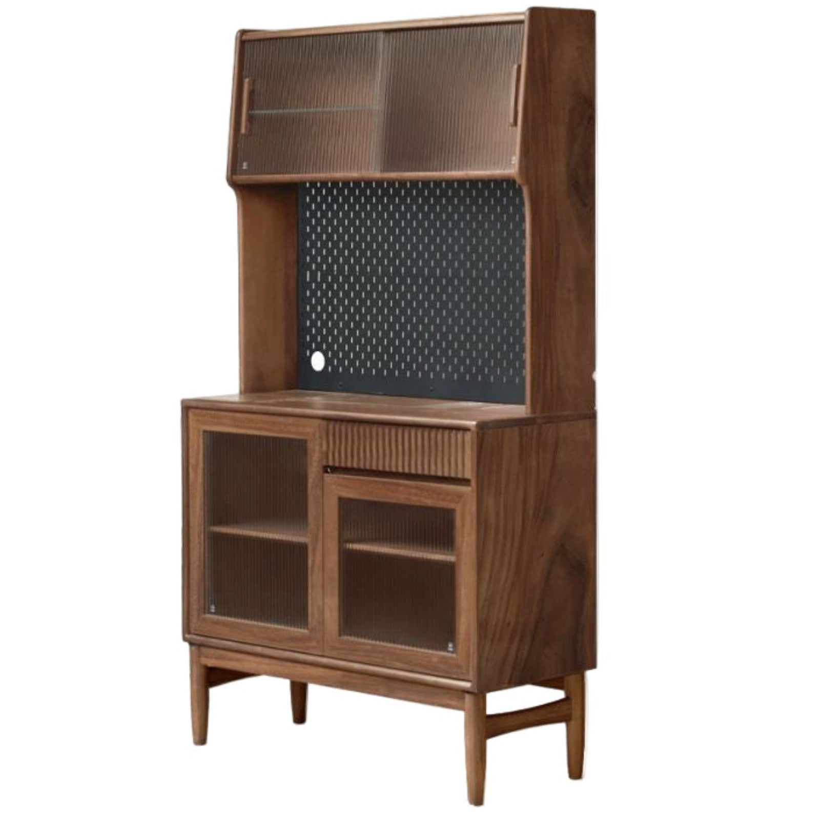 Black Walnut, Oak, South American Walnut Light Luxury Tableside Cabinet