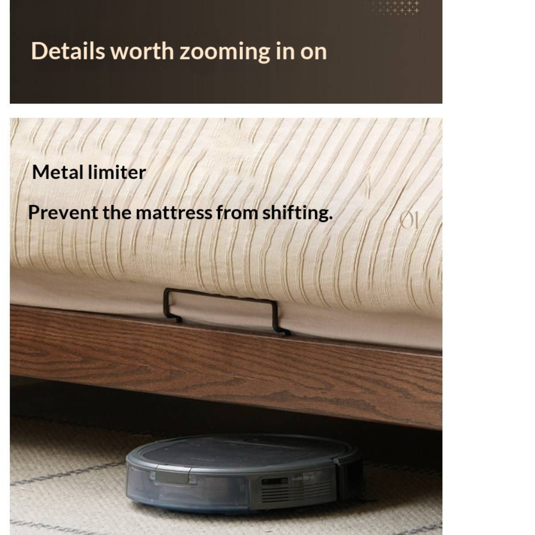 Oak Solid Wood Bed Modern