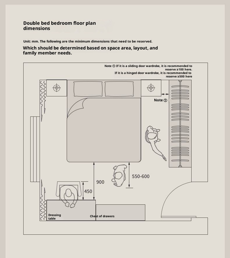 Rubberwood Solid Wood Modern Simple Box Platform Bed, Headboard-Free Bed