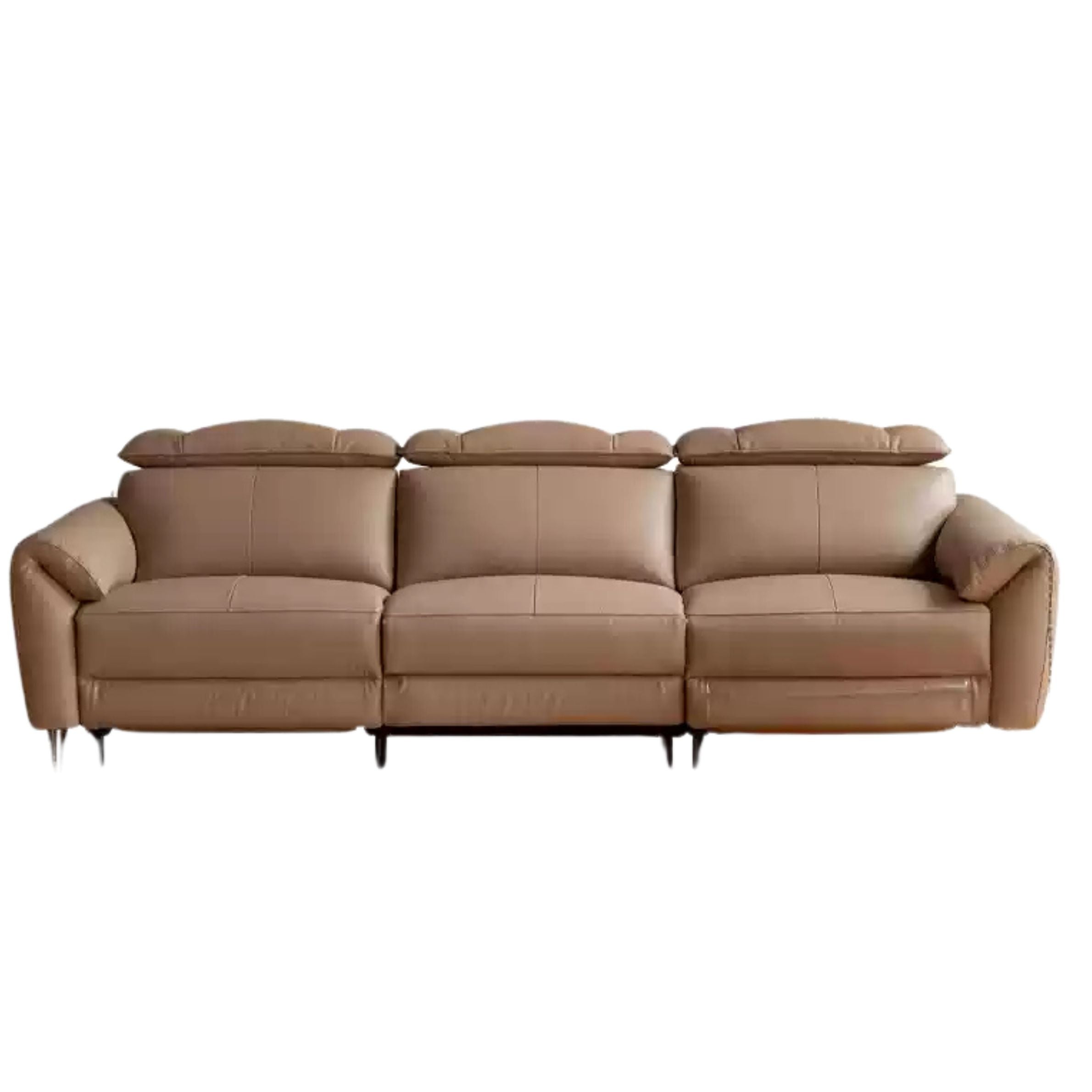 Electric Sofa Genuine Leather zero wall italian light luxury