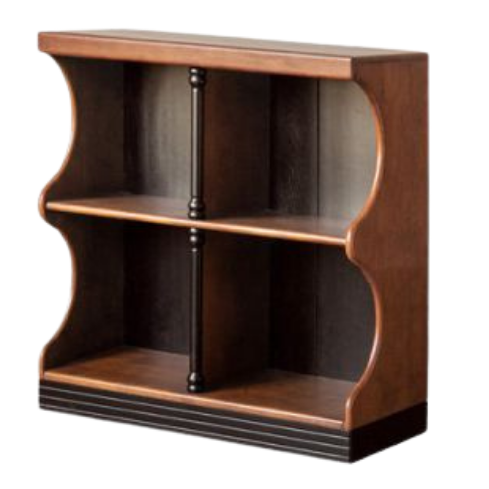 Solid RubberWood French Retro Bookcase with Storage Cabinet