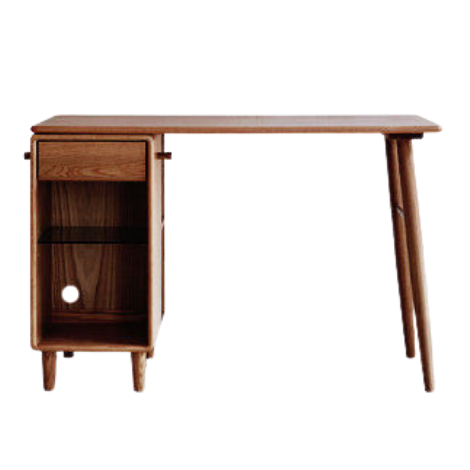 Oak Solid Wood Modern Double Computer