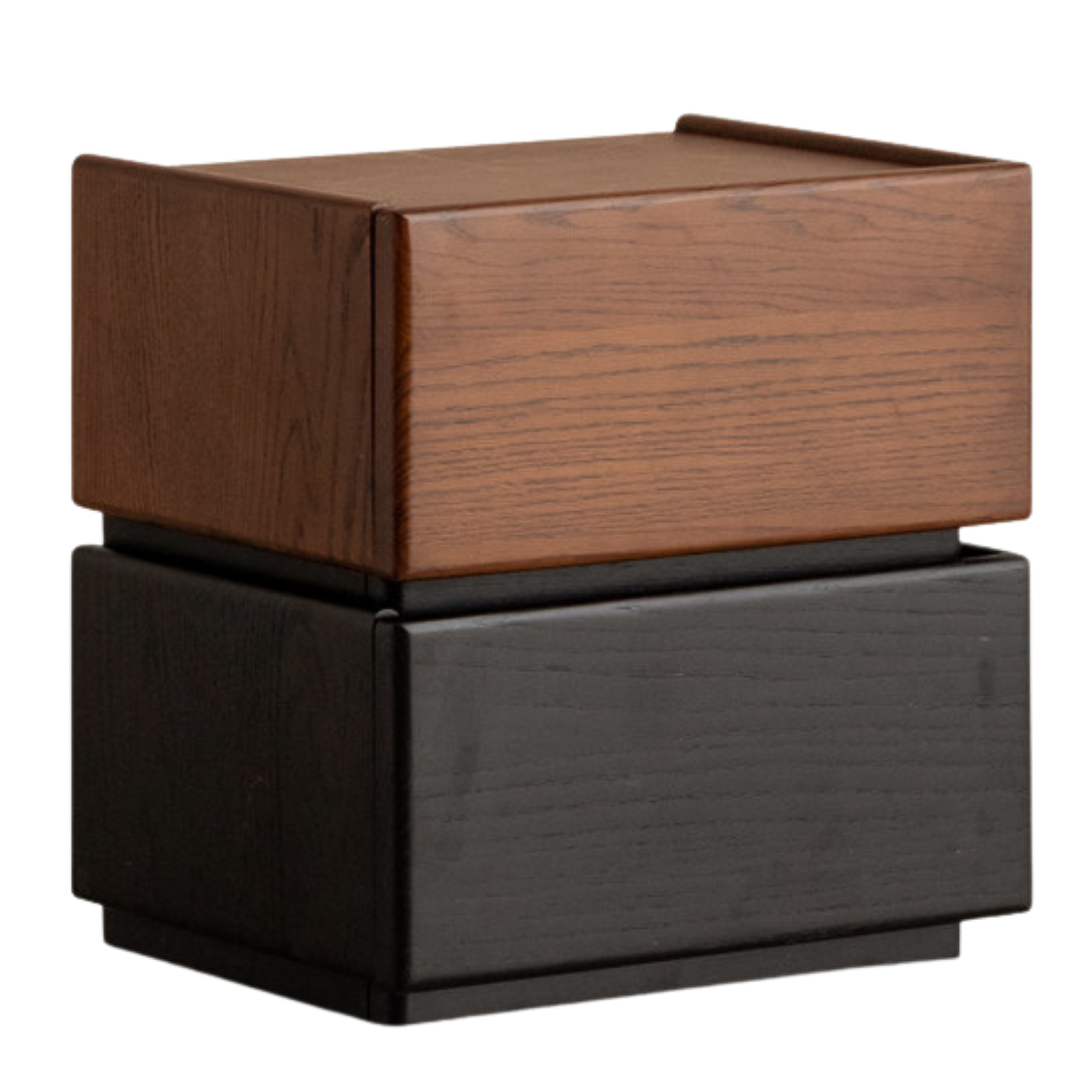 Black Walnut, Oak, Tulipwood Solid Wood, Solid Longan Hardwood Nightstand with Storage Drawer, Italian Style