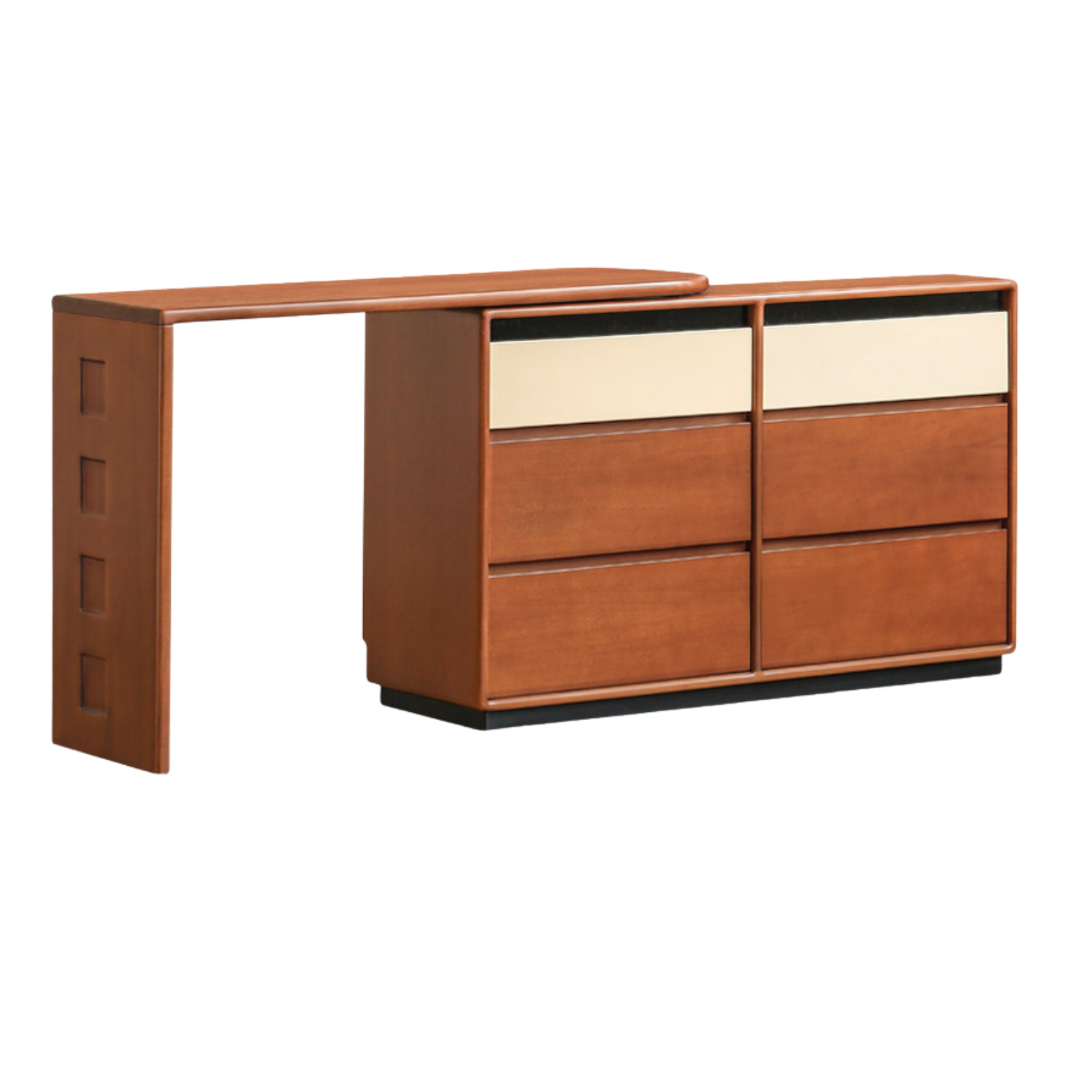 Cherry, Tulipwood Solid Wood Modern Style Vanity Table.