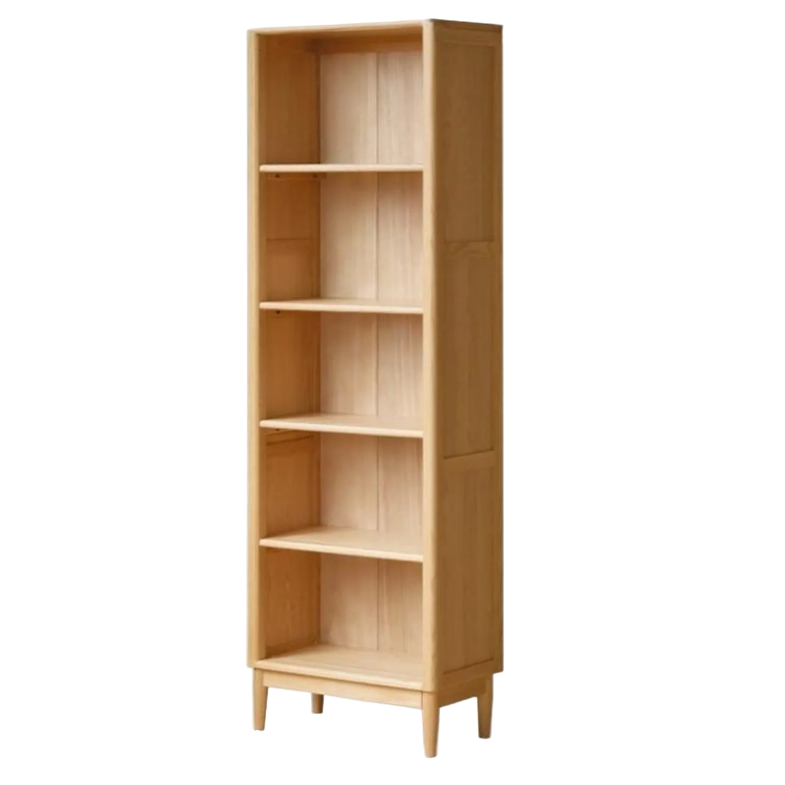 Oak, Ash Solid Wood Modern Glass Door Bookcase