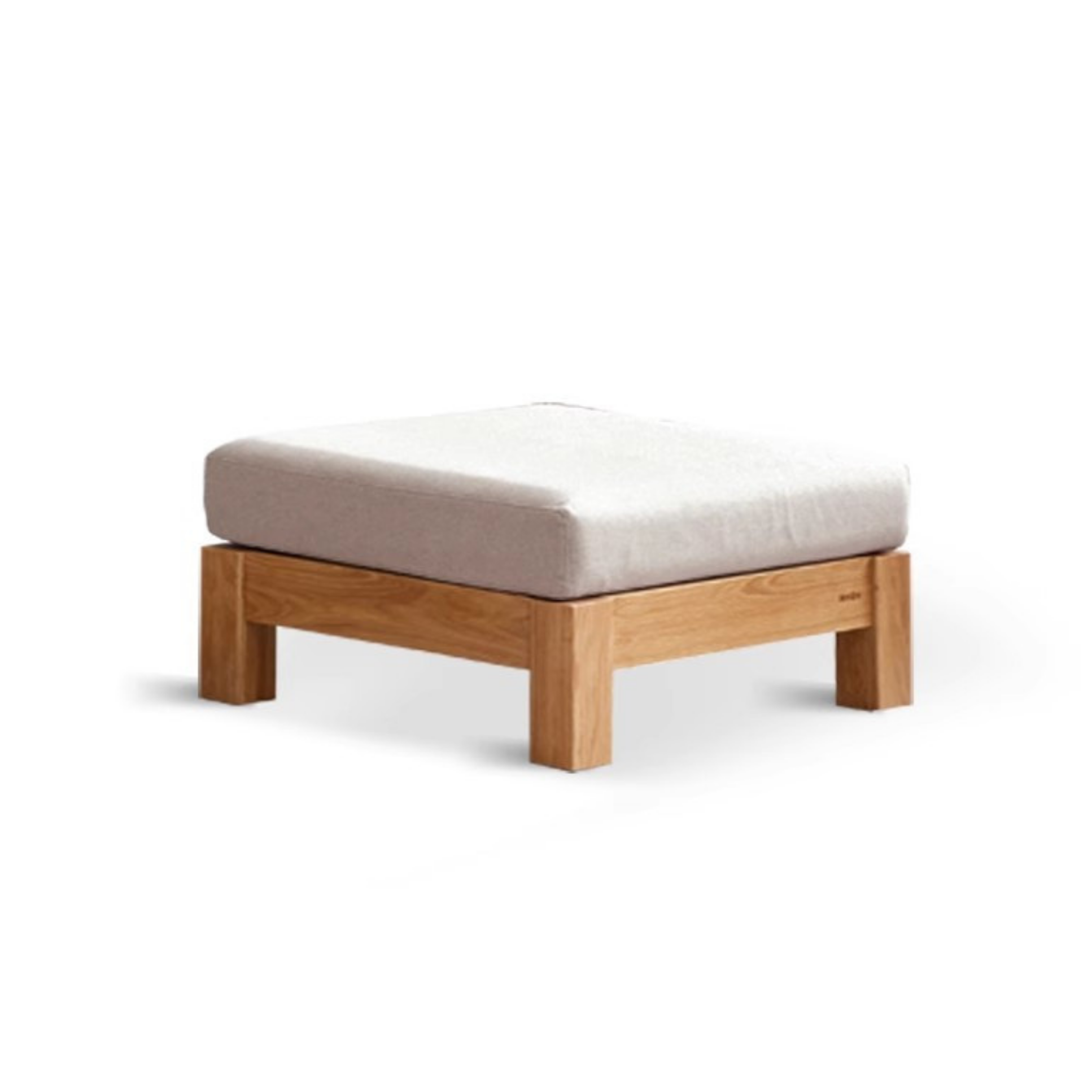 Ash, Oak, Black Walnut Solid Wood  Fabric Footstool